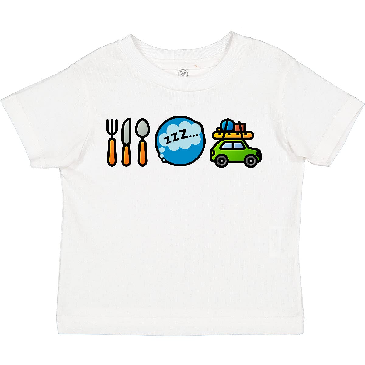 Funny Vacation Eat Sleep Travel Toddler T-Shirt - Cute Travel-Themed Cotton Tee for Boys & Girls - Perfect for Family Trips & Beach Holidays