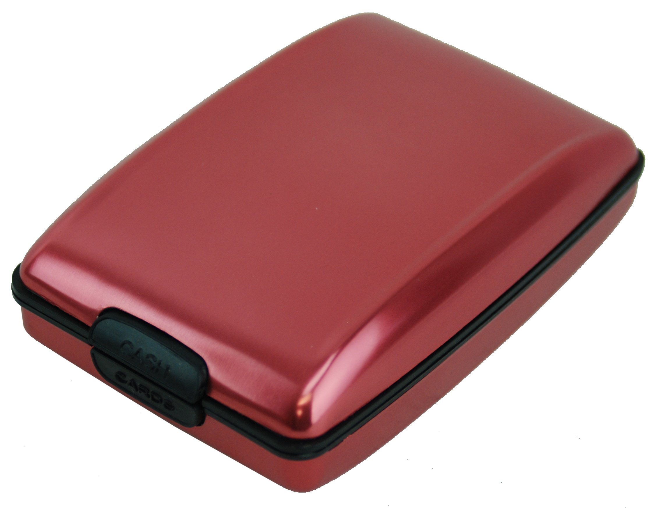 RFID Blocking Aluminum Slim Wallet for Men & Women - Large Capacity Smooth Leather Wallet (Pink, A200113) - Perfect for Travel, Business & Everyday Use