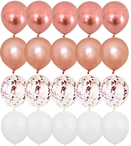 Rose Gold and White