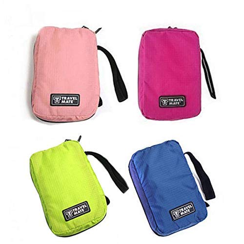 Travel Mate Cosmetic Bag - Waterproof Nylon Makeup Organizer with Dual Zipper for Women | Perfect for Travel, Gym & Daily Use