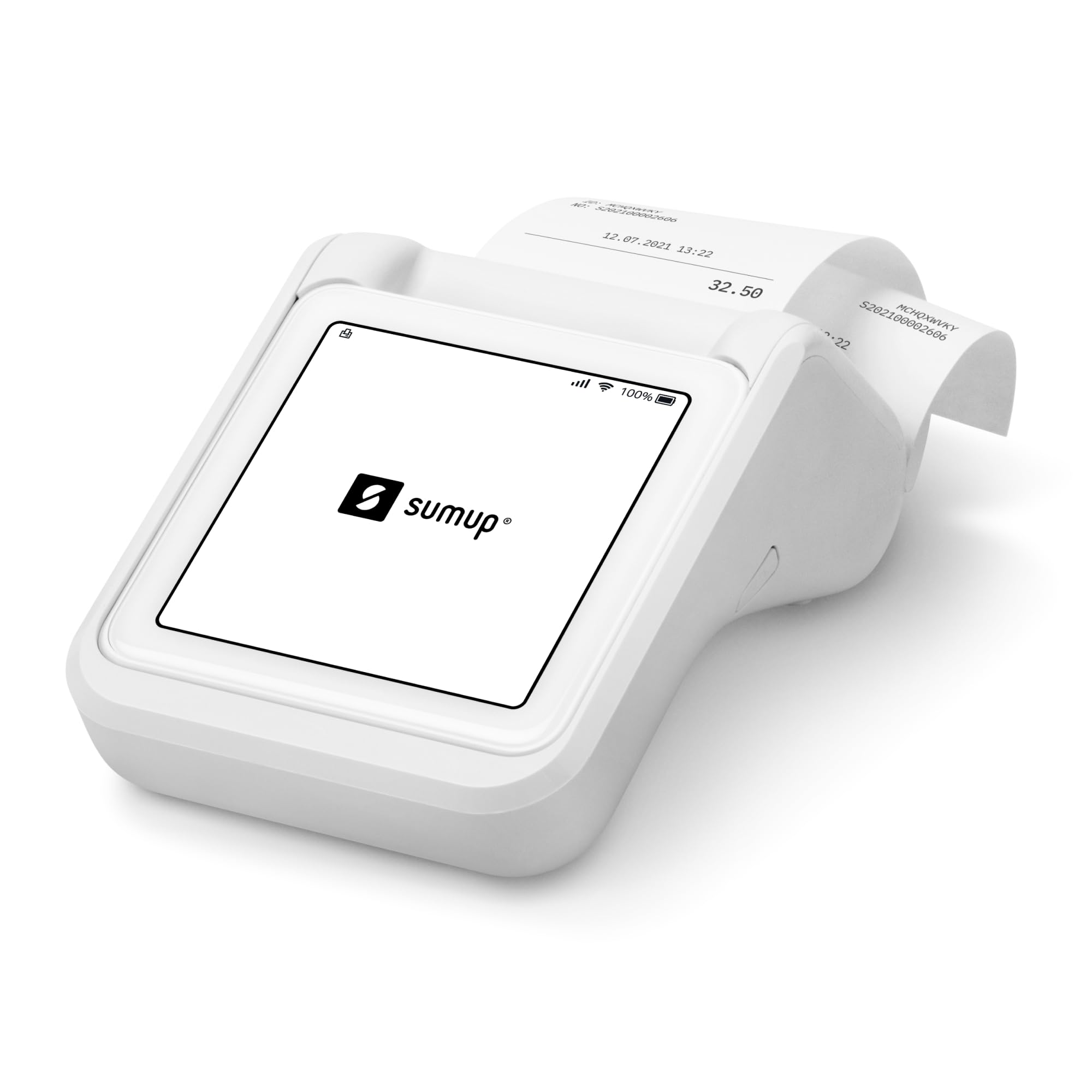 SumUp Solo + Printer Bundle - Portable Credit Card Payment Terminal with Full Touch-Screen, Free SIM Card & Mobile Data - Ideal for Retail Stores, Food Trucks & Mobile Businesses