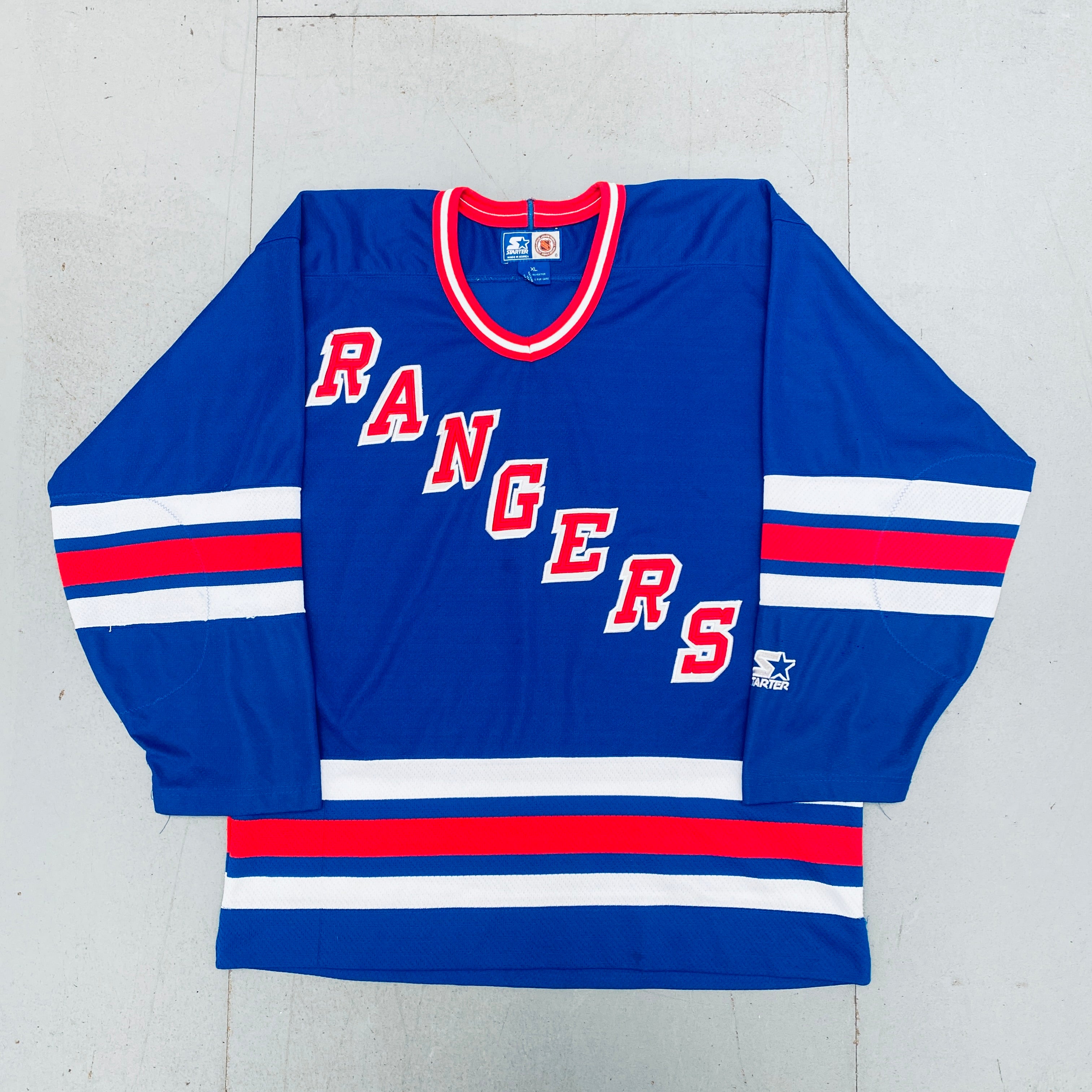 Authentic New York Rangers 1994 Starter Hockey Jersey - Size XL - Vintage NHL Fan Apparel for Games, Collecting & Sports Memorabilia