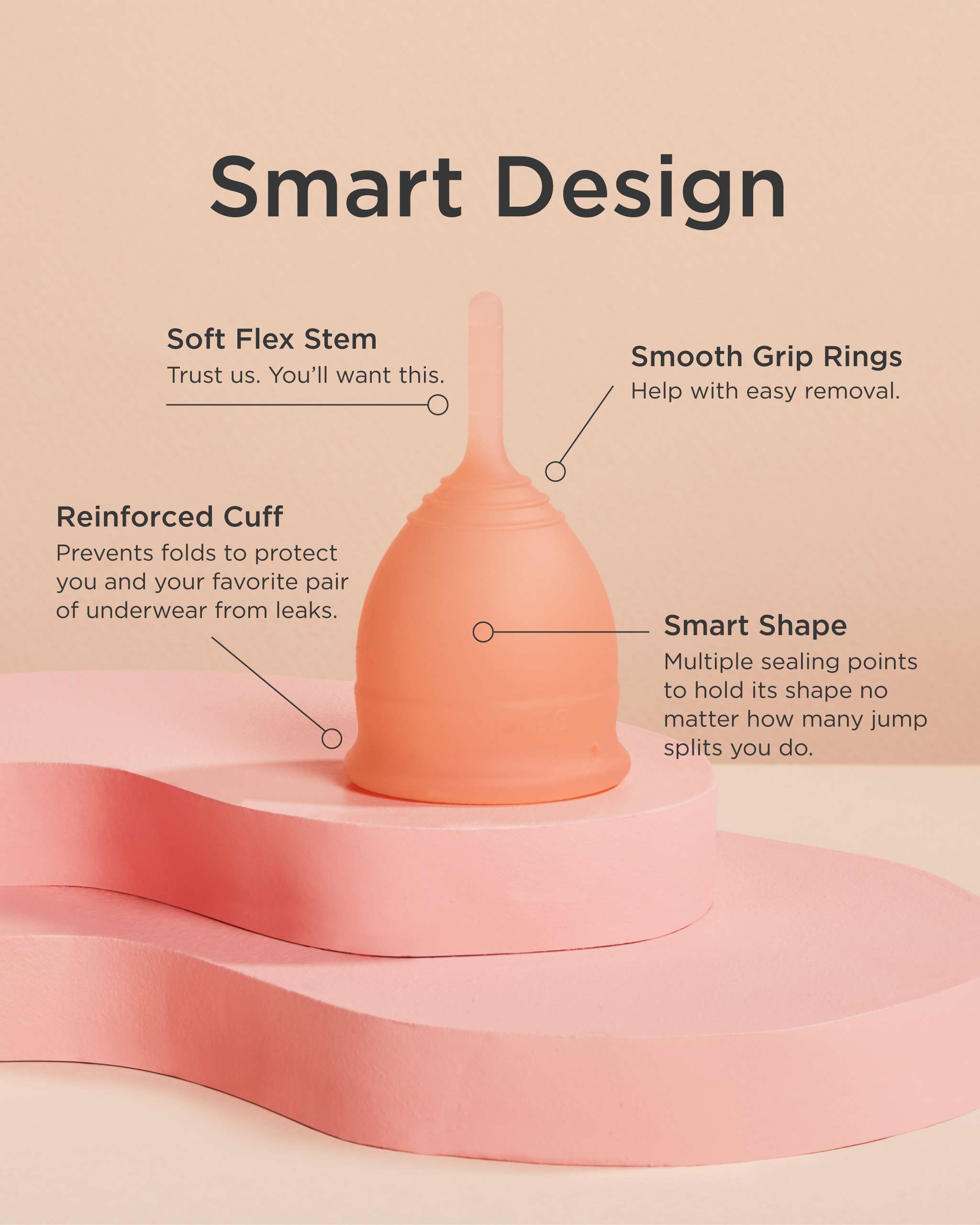Saalt Soft Duo Pack - Reusable Menstrual Cups for Women | Eco-Friendly Period Solution for Comfort & Leak Protection | Perfect for Active Lifestyles, Travel & Overnight Use