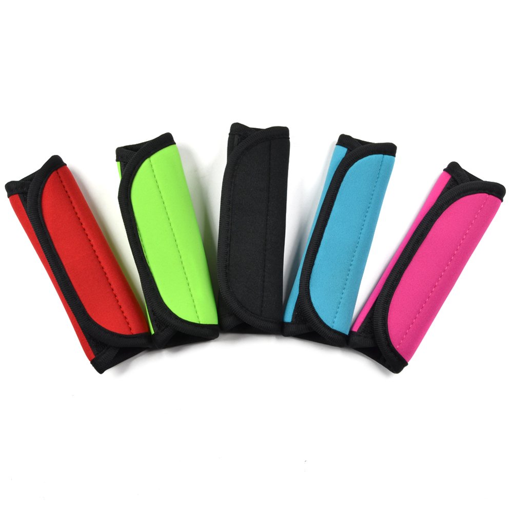5-Pack Neoprene Handle Grips for Luggage, Suitcases & Bags - Soft Comfort Cushion for Travel, Laptop Totes & Briefcases - Perfect for Airport, Commuting & Business Trips