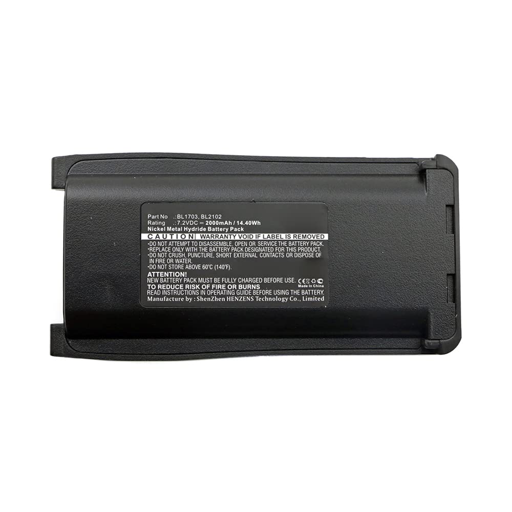 Synergy Digital 2-Way Radio Batteries - 5 Pack Ni-MH 7.2V 2000mAh Replacement for HYT TC-780U & BL1703 - Long Lasting Walkie Talkie Batteries for Outdoor, Construction, and Emergency Communication