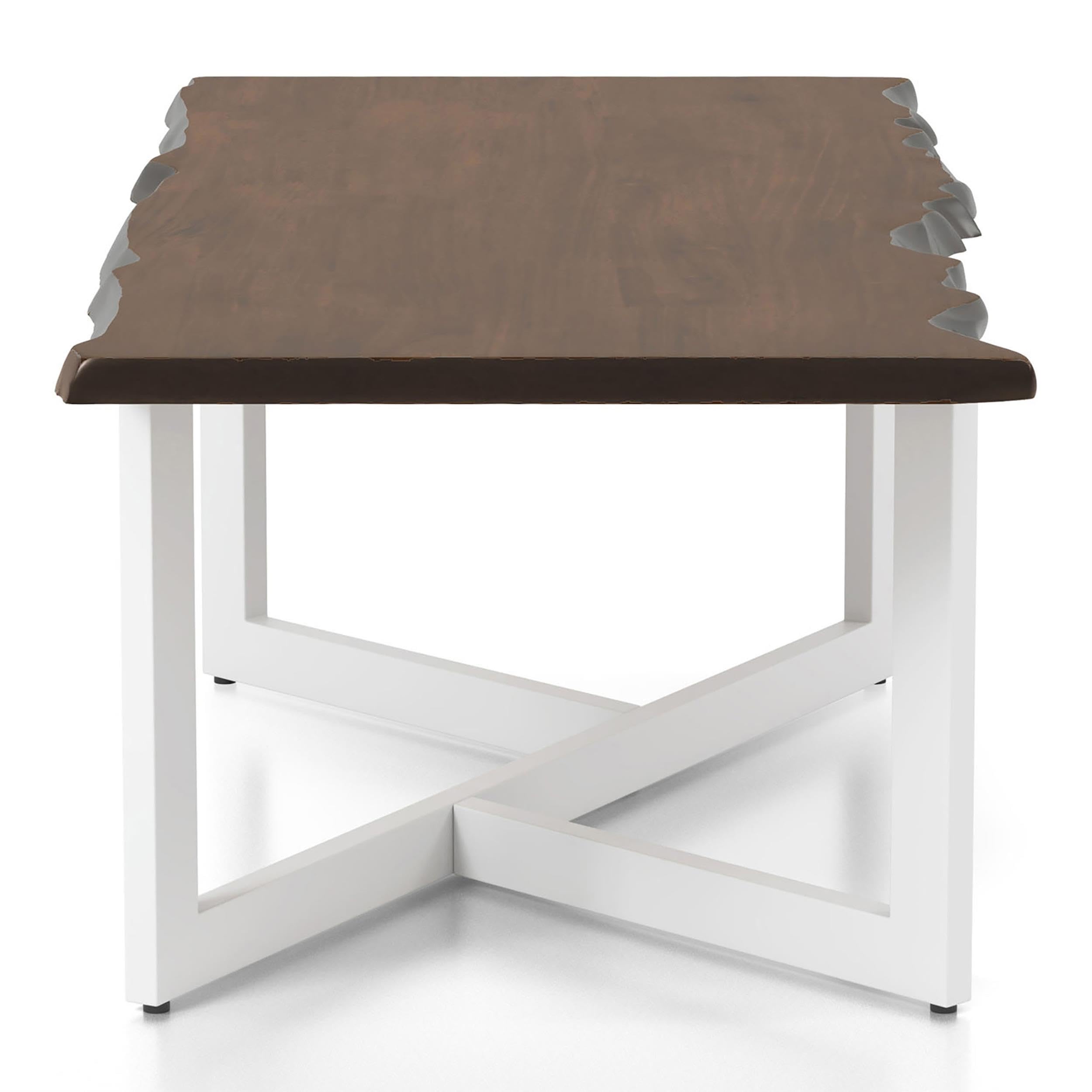 Furniture of America Krestian Modern Wood Coffee Table - Oak & White Finish - Perfect for Living Room, Lounge & Office Decor