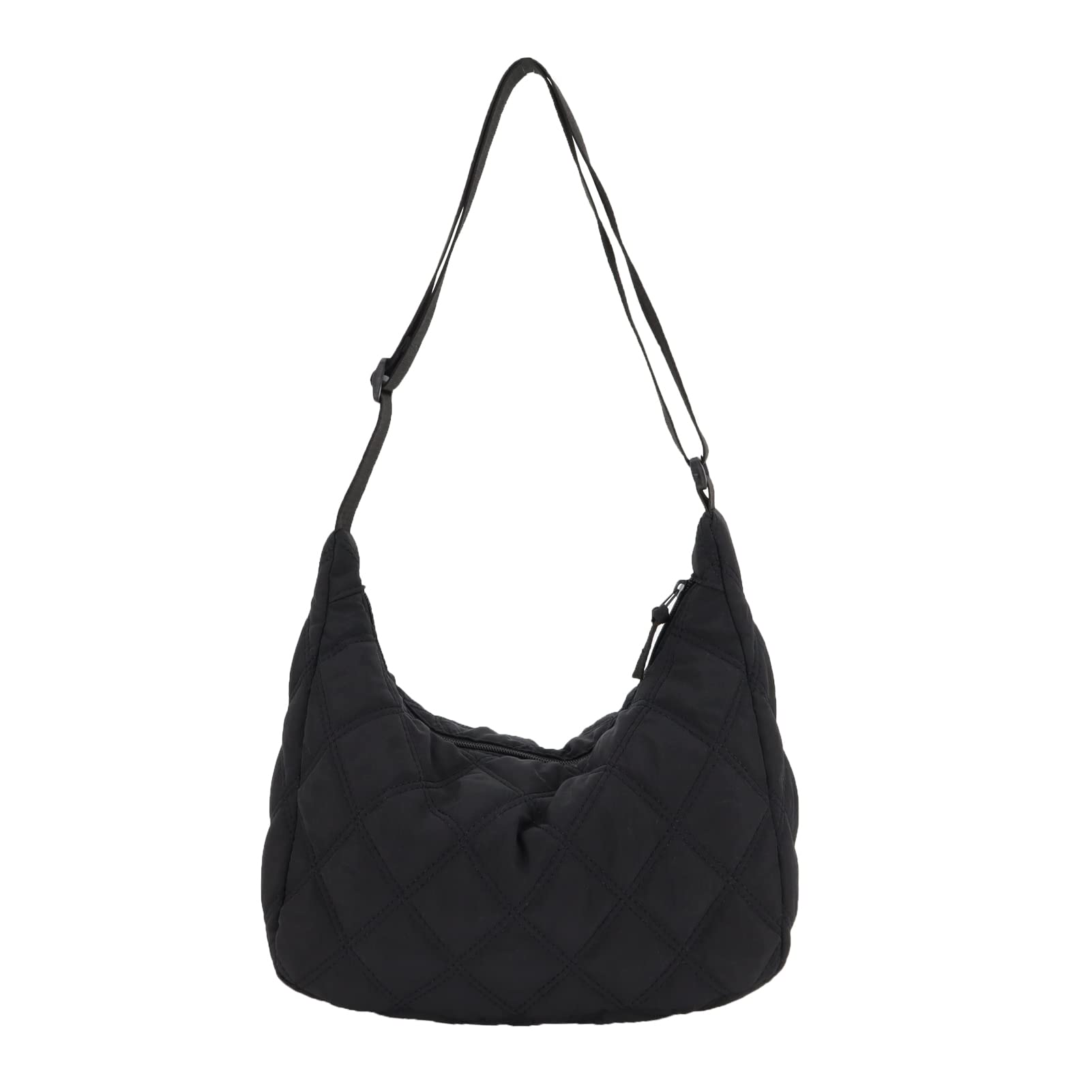 UERRUAM Women's Quilted Puffer Tote Bag - Waterproof Nylon Crossbody Shoulder Bag with Zipper | Perfect for Work, Travel & Daily Use