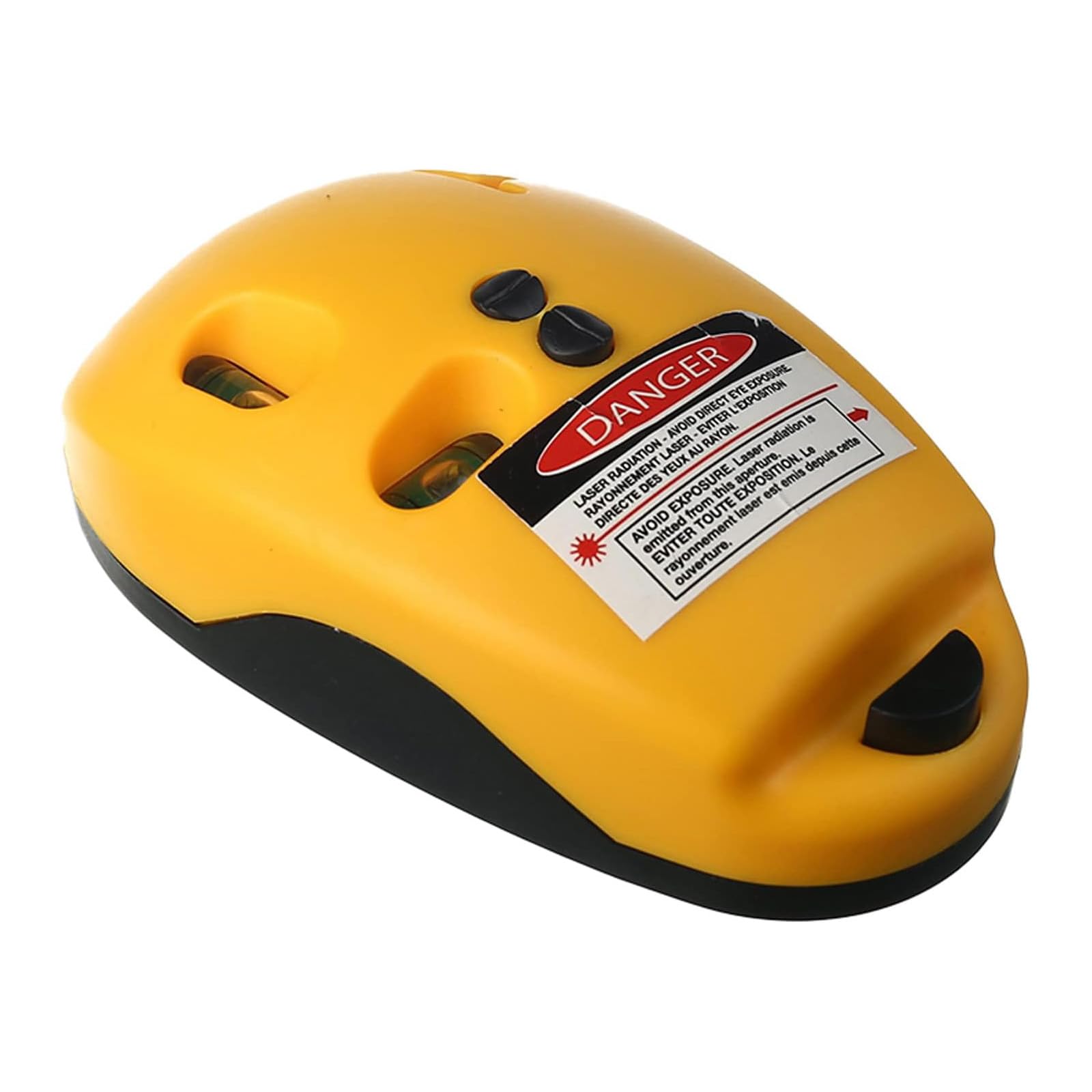 Precision Laser Line Level Tool - 90° Measuring Level with Cross Lines (Orange) - Perfect for Construction, Carpentry, and DIY Home Improvement Projects