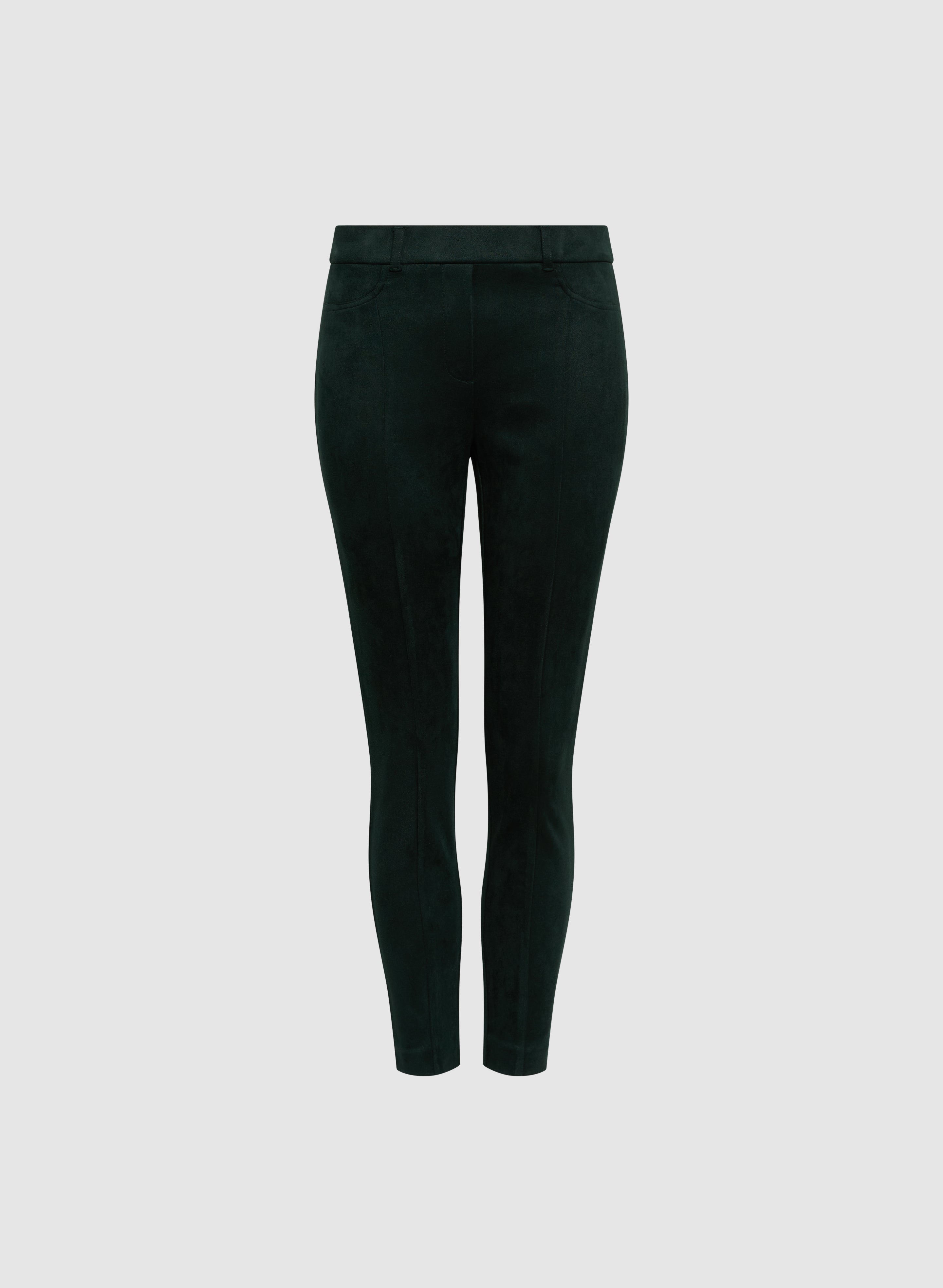 Faux Suede Chloe Leggings - Women's High Waisted Stretchy Yoga Pants for Workout, Lounge & Everyday Wear