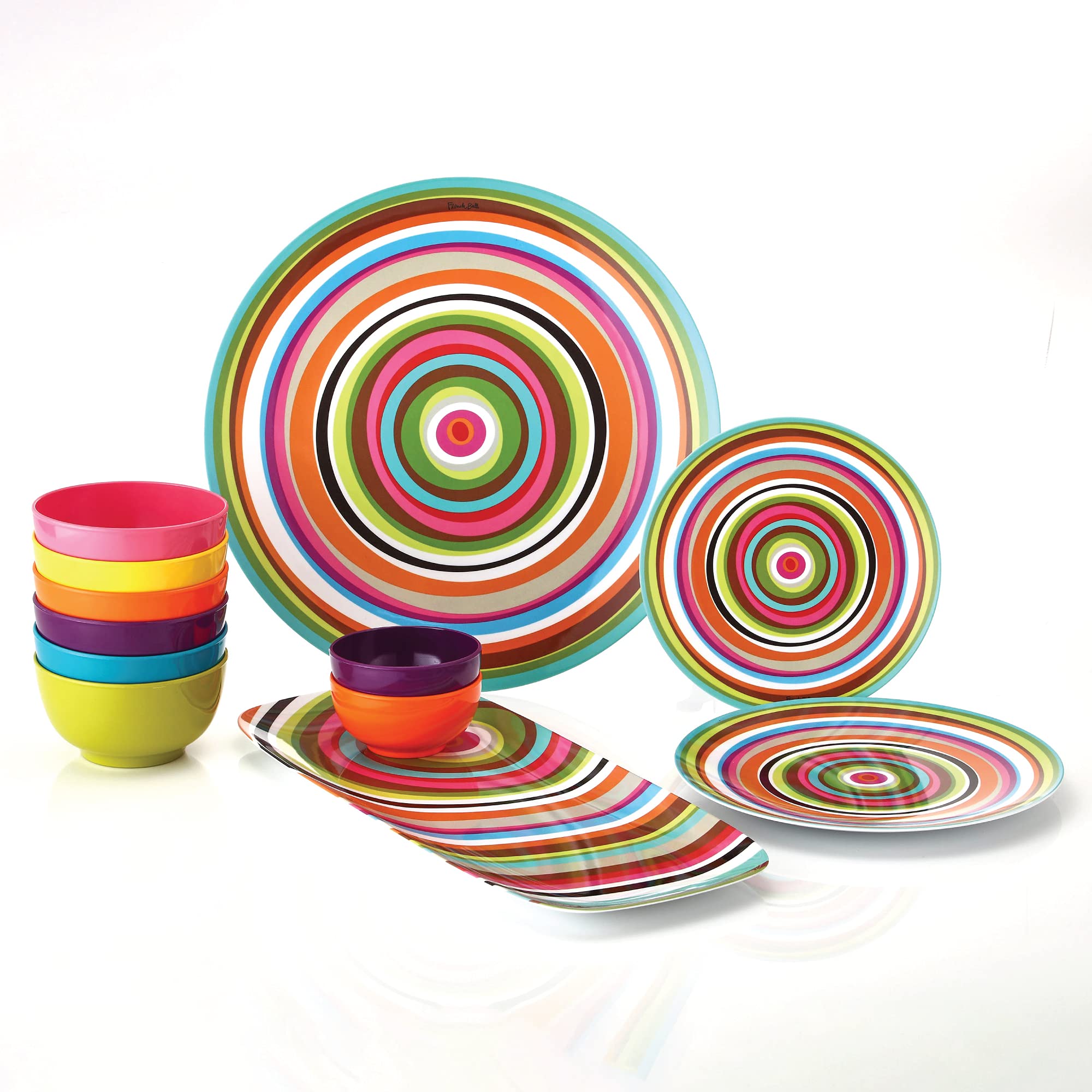 French Bulldog Melamine Plates - 4-Piece Set (9 Inch) - Durable Salad & Dinner Plates for Indoor & Outdoor Use - Perfect for Picnics, BBQs, and Pet-Themed Parties