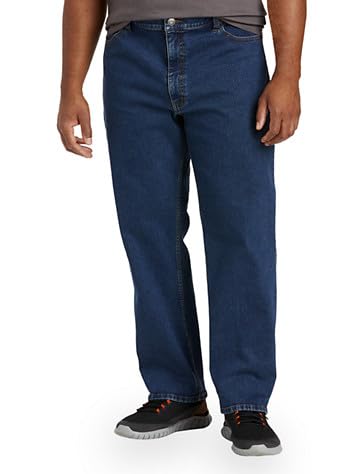 DXL Big & Tall Men's Relaxed-Fit Comfort Stretch Denim Jeans for Casual Wear & Everyday Use - Plus Size 44-60