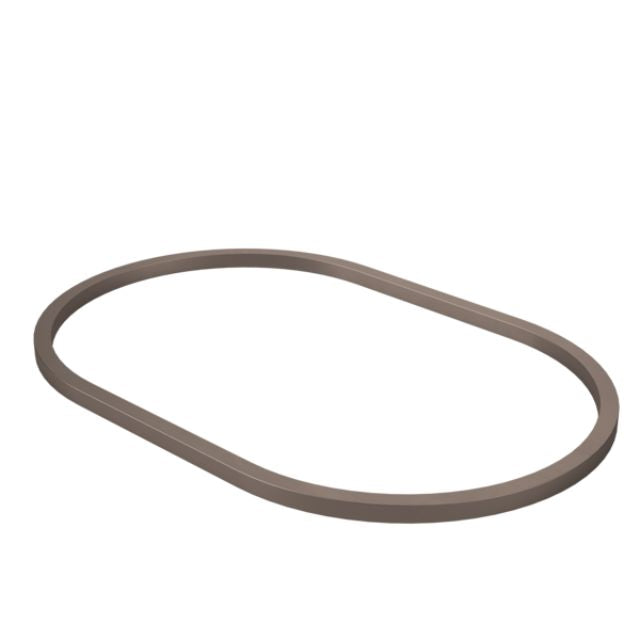 Caroma Liano II 600mm Modern Pill Dress Ring in PVD Brushed Bronze Finish - Elegant Jewelry for Women, Perfect for Weddings, Parties & Special Occasions