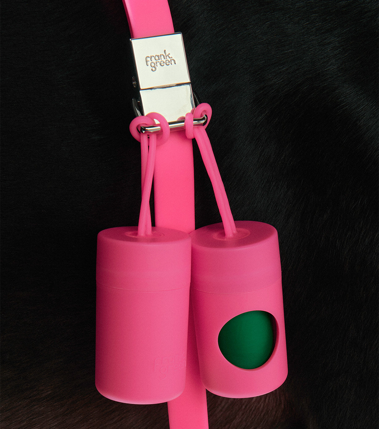 Biodegradable Dog Poop Bag Holder with Clip - Leash Attachment for Easy Waste Cleanup During Walks, Hiking, and Travel