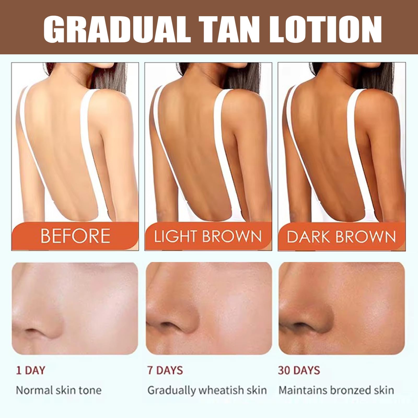 **Natural Sunless Self Tanner Lotion for Face & Body - Moisturizing Gradual Tan with Sun-Kissed Glow, Toning & Firming Formula, Lightweight & Non-Streaking for All Skin Tones (3.52oz) - Perfect for Beach, Vacation & Everyday Glow**