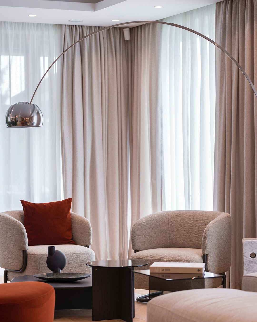Arcadia Luxe Modern Floor Lamp - Adjustable Brightness LED Standing Light for Living Room, Bedroom & Office - Perfect for Reading, Relaxing & Decorating
