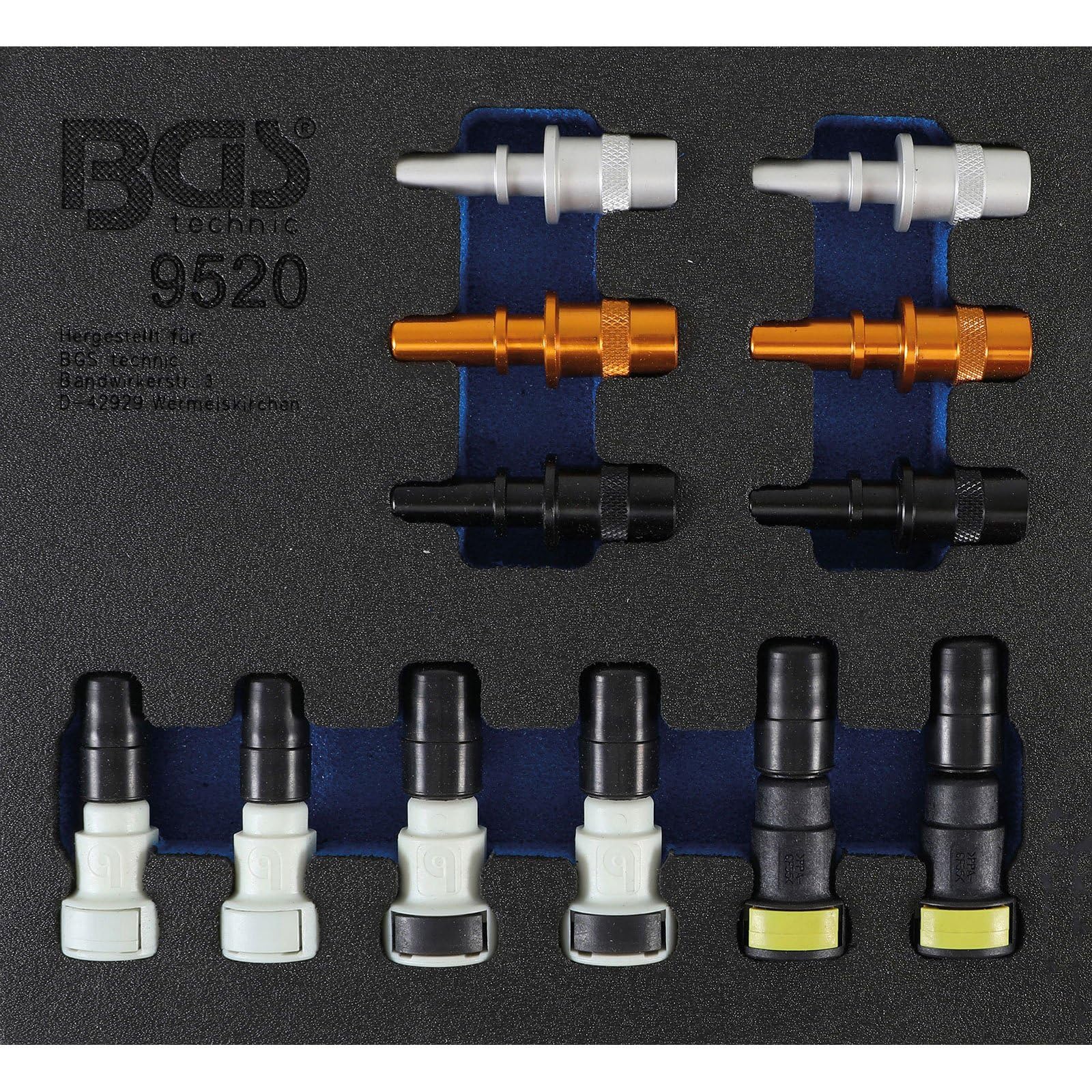 BGS 9520 Fuel Pipe Sealing Plug Assortment Kit - 12 Piece Set for Automotive Fuel Line Repair and Maintenance - Perfect for Mechanics, DIY Car Enthusiasts, and Emergency Roadside Repairs