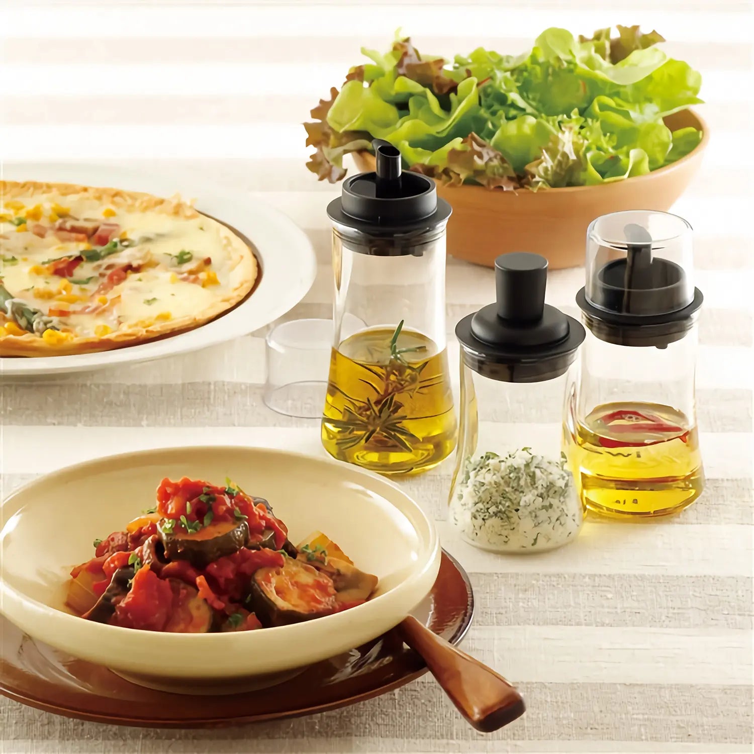 Iwaki Heat Resistant Glass Condiment Cruet - Durable & Stylish Oil and Vinegar Dispenser for Kitchen, Dining, and Salad Dressing