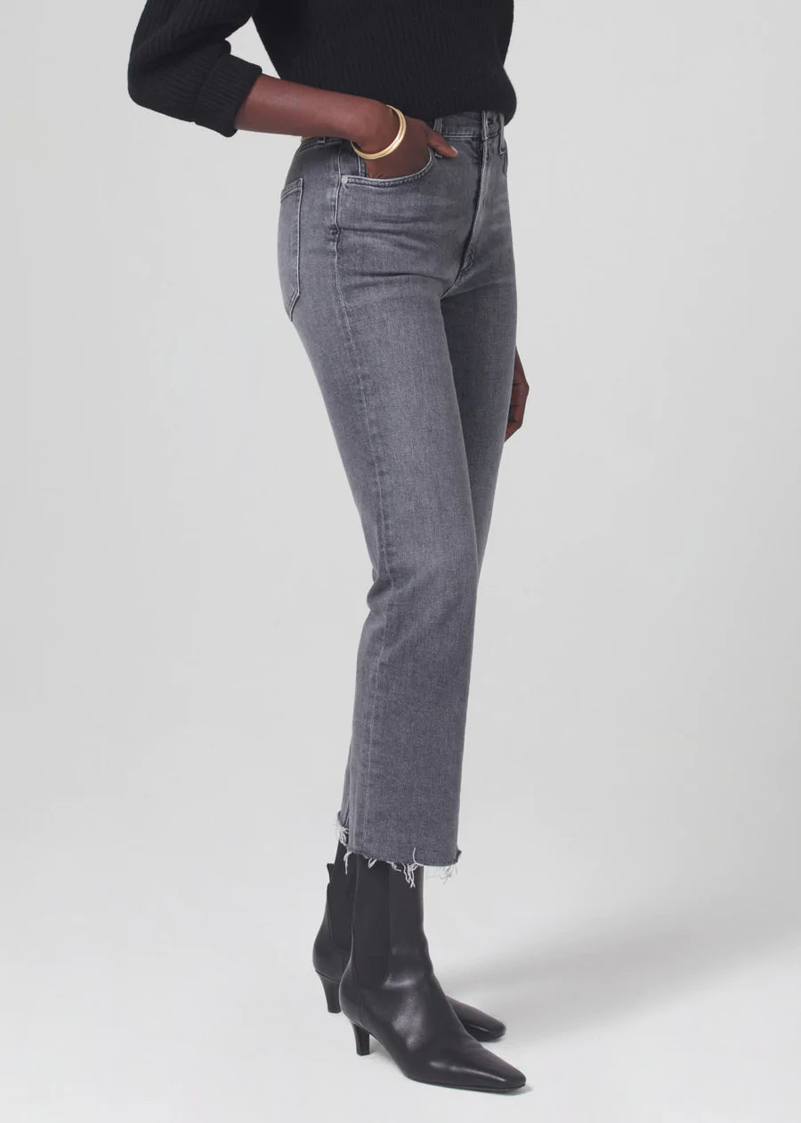 Daphne High Rise Stovepipe Jeans for Women - Slim Fit Crop Denim Pants - Perfect for Night Out, Party & Casual Wear