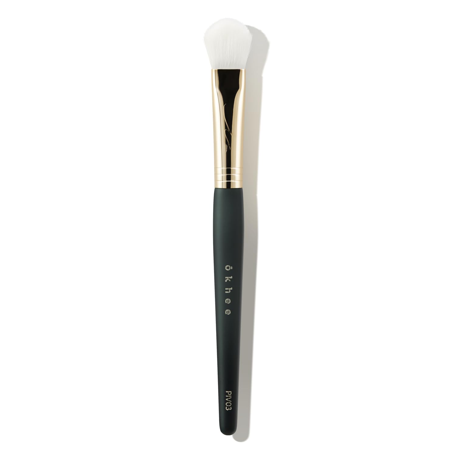 SOO ADOR Okhee Detail Powder Brush PIV03 - Professional Precision Powder & Finishing Makeup Brush | Designed by K-Pop Artist Seo Ok | Ideal for Contouring, Highlighting & Setting Makeup | Vegan Cruelty-Free Brush for Flawless Face Makeup