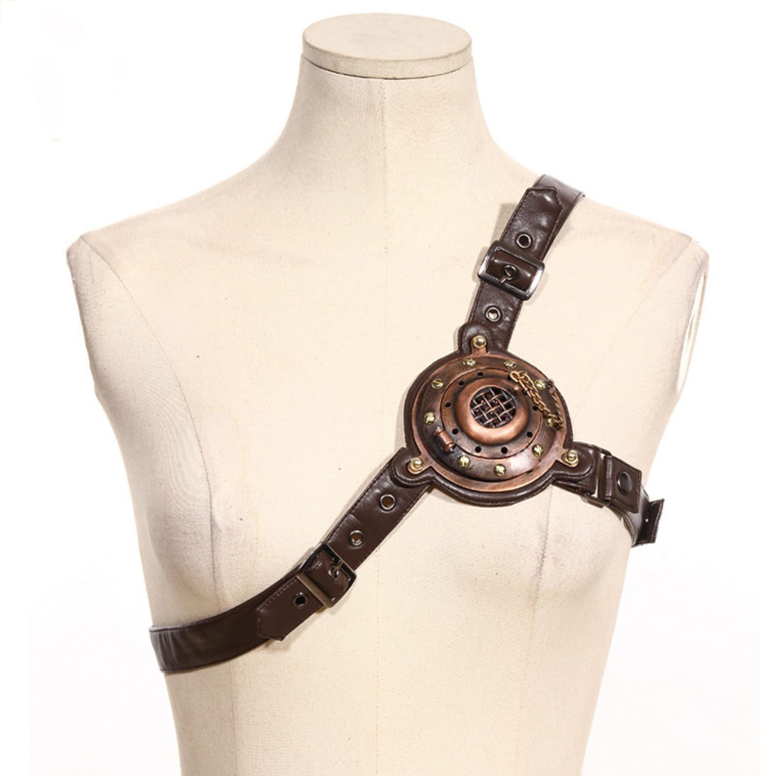LEADALL Steampunk Retro Shoulder Strap - Vintage Shawl Accessory for Cosplay, Medieval Costumes & Halloween Costume Parties | Perfect for Steampunk Events, Masquerade Balls & Stage Performances