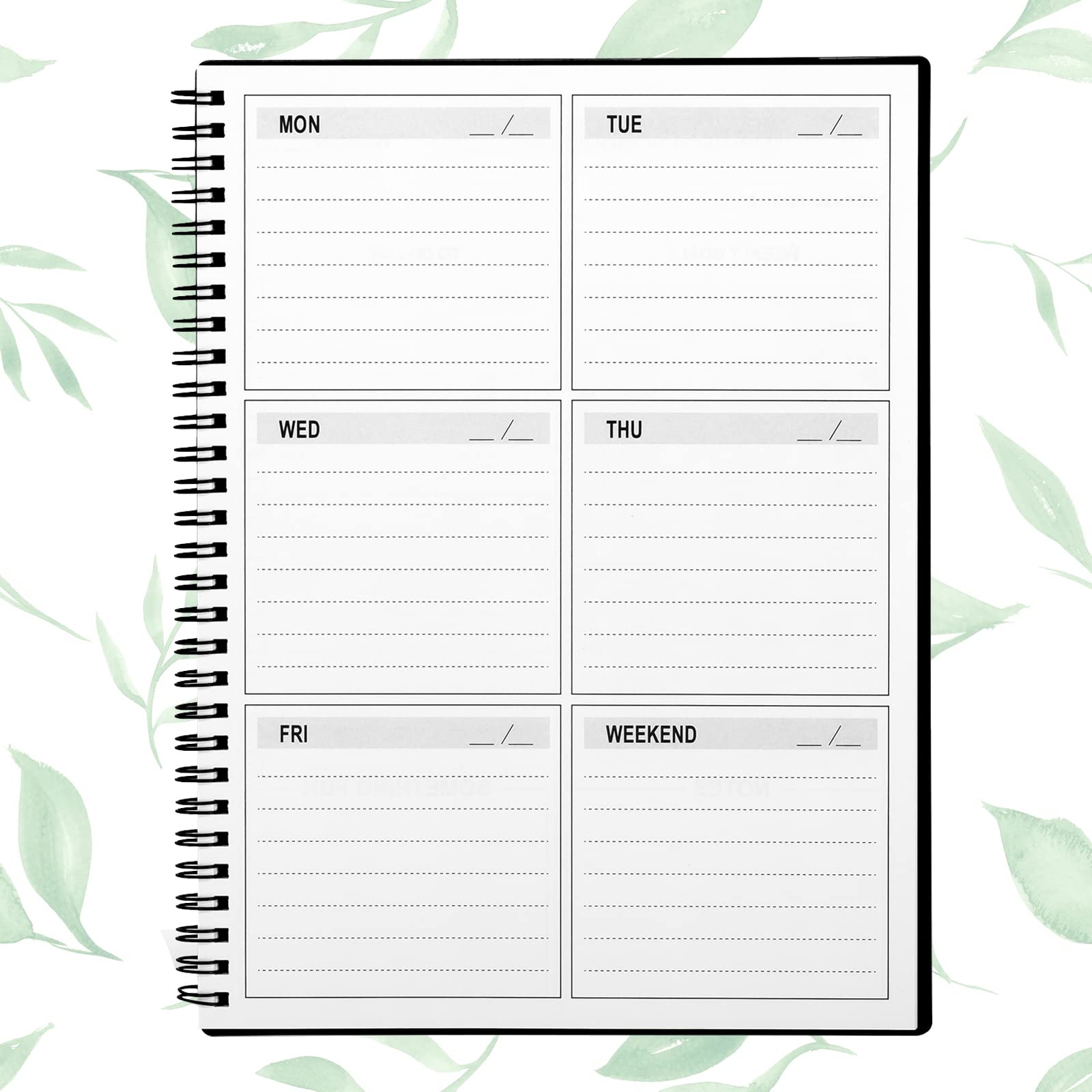 Cheneyboo Undated Weekly Planner - 52 Weeks To-Do List Notebook, 5.2