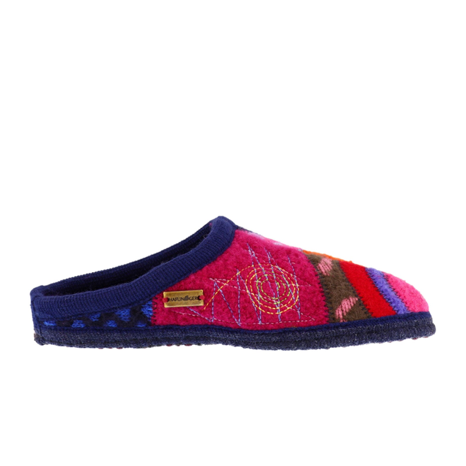Haflinger Calypso Women's Wool Slippers - Soft Indoor/Outdoor House Shoes with Arch Support - Strawberry Red - Perfect for Cozy Home, Lounge & Winter Comfort