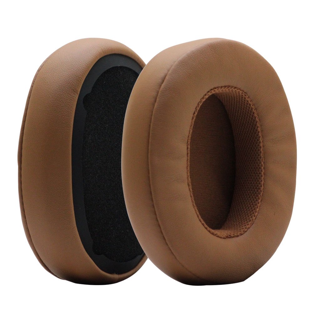 Premium Memory Foam Replacement Earpads for Skullcandy Crusher ANC/EVO & Hesh 3/EVO/ANC Headphones - Gray/Tan/Brown Soft Ear Cushions - Comfortable Noise Isolation for Gaming, Travel & Work