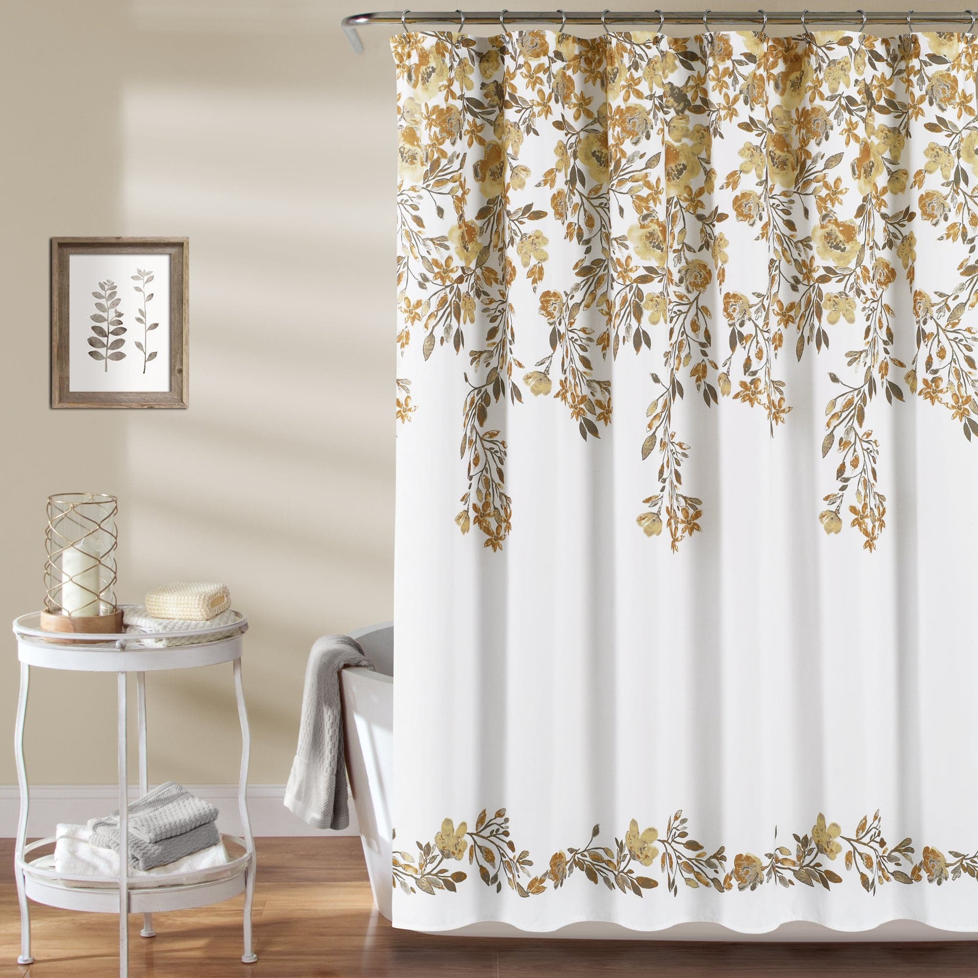 Tanisha Waterproof Shower Curtain - Modern Bathroom Decor for Home & Hotel Use - Perfect for Bathrooms, Showers, and Spa Settings