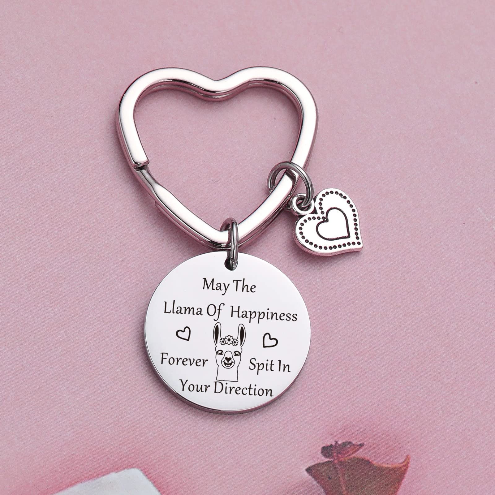 Llama Jewelry Keychain - Unique Animal Lover Gift for Mom, Sister & Llama Owners - Cute Alpaca Pendant Keyring for Women - Perfect Birthday, Christmas & Friendship Day Present