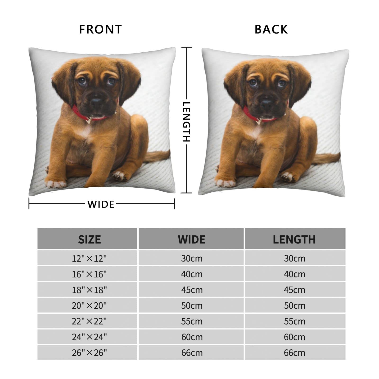 Custom Photo Throw Pillow Covers - Personalized Text & Image Square Pillow Cases for Sofa, Couch, Bed & Chair - Farmhouse Decor Cushion Covers in Multiple Standard Sizes - Perfect for Home Decor, Living Room Accents & Cozy Gift Ideas