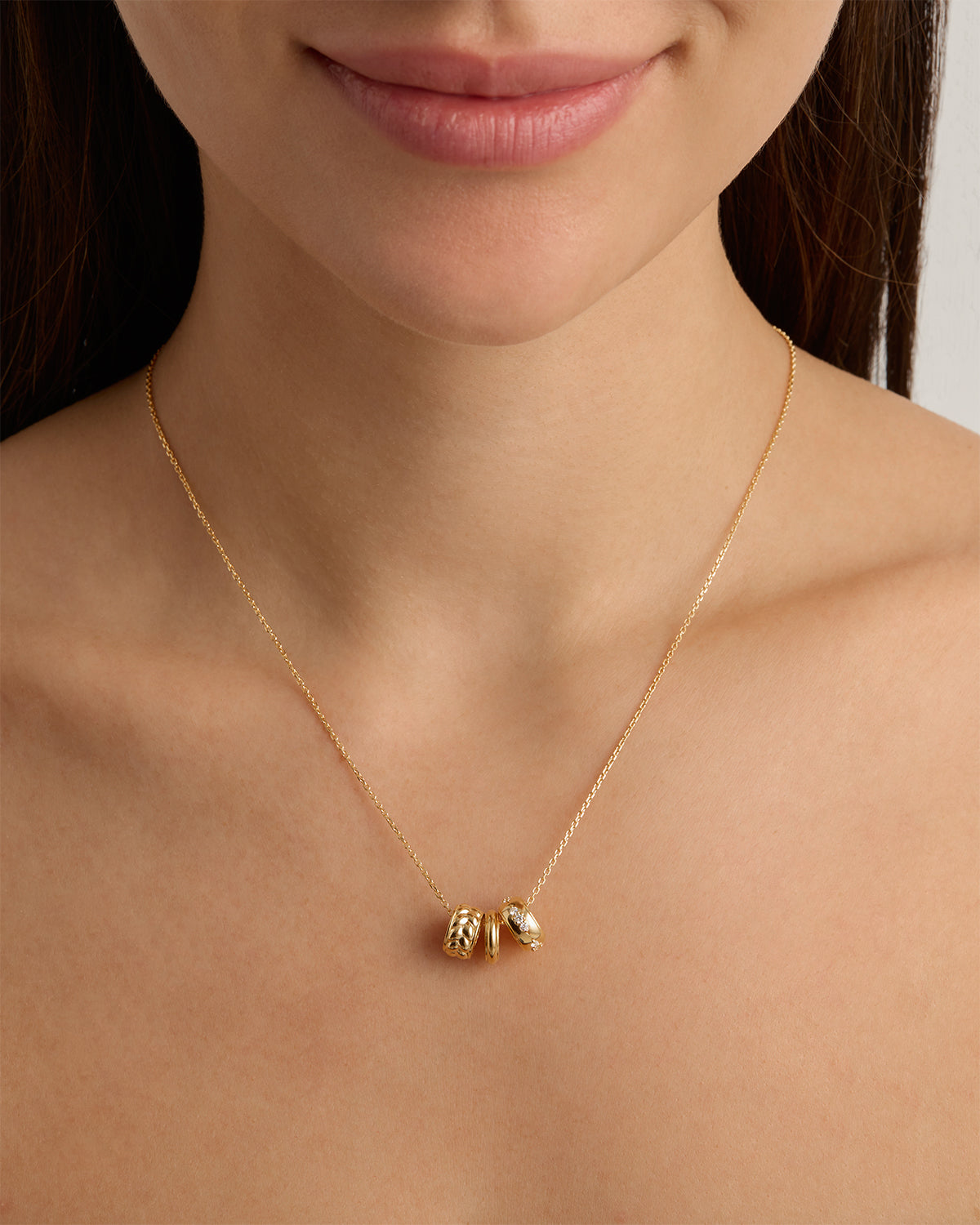 18K Gold Vermeil Blooming Petal Charm Necklace - Elegant Floral Jewelry for Women, Perfect for Weddings, Anniversaries & Special Occasions