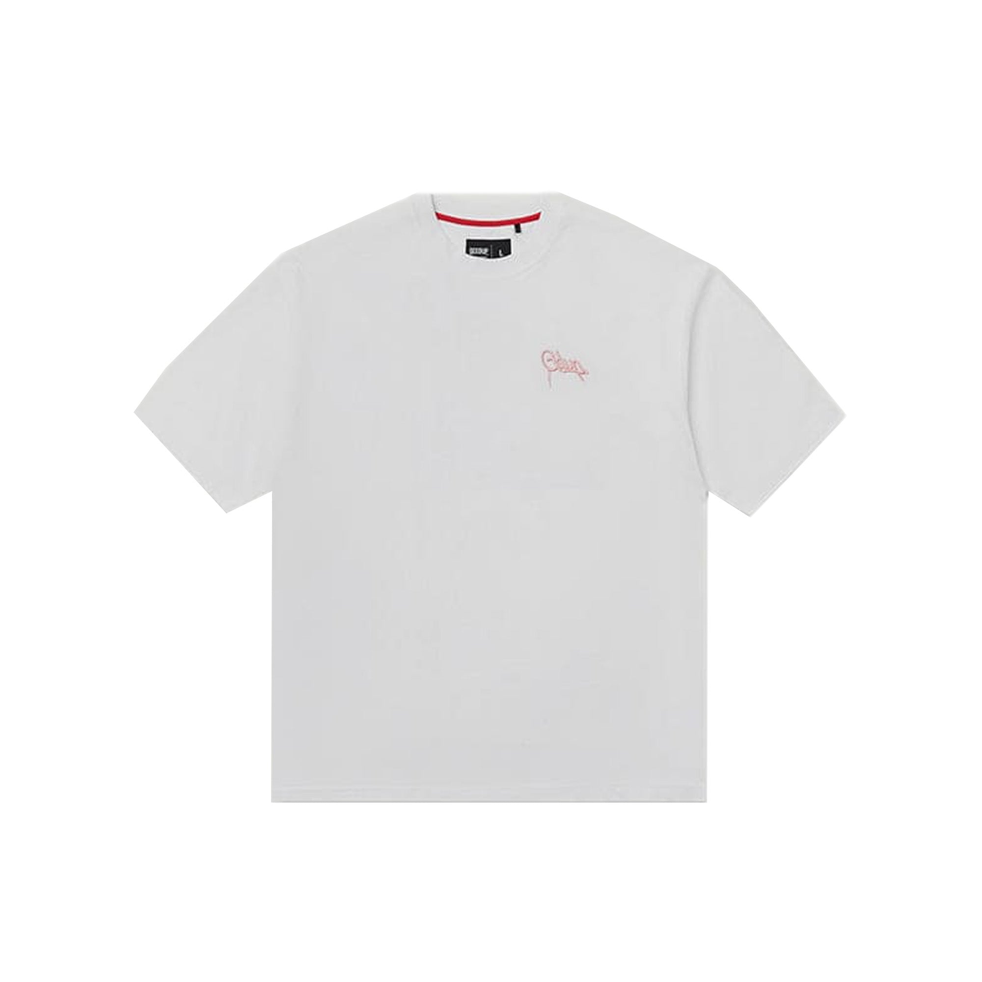 Geedup Handstyle EMB T-Shirt for Men & Women - Trendy White & Pink Graphic Tee (2024) | Streetwear Fashion, Casual Outfits, Summer Style