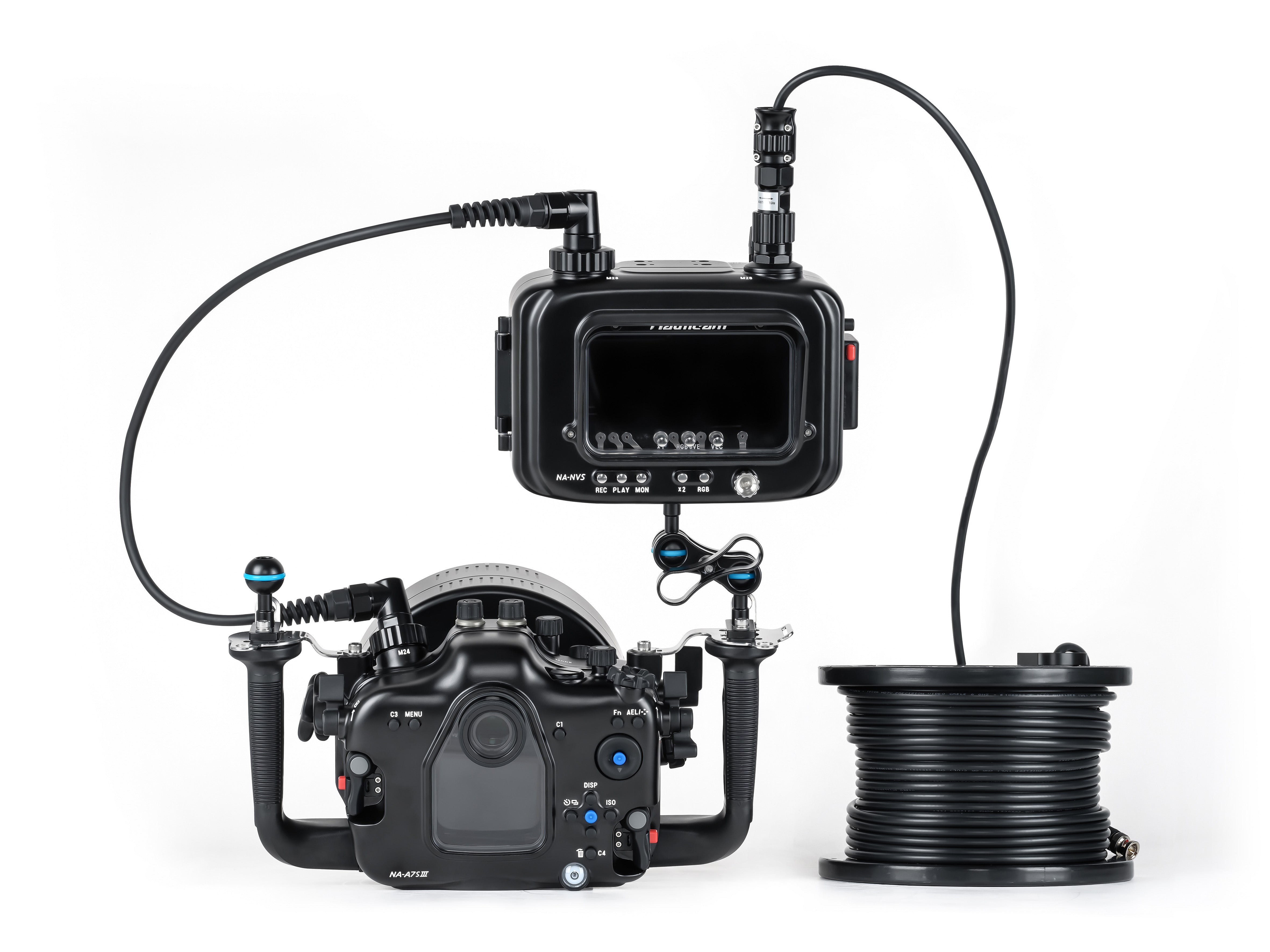 Nauticam Atomos Ninja V S Underwater Housing for Atomos Ninja V, Ninja V+ & Ninja Ultra 5 Recorder Monitor Player - Professional Waterproof Case for SDI Module (HDMI 2.0 Cable Not Included) - Perfect for Underwater Videography & Marine Exploration