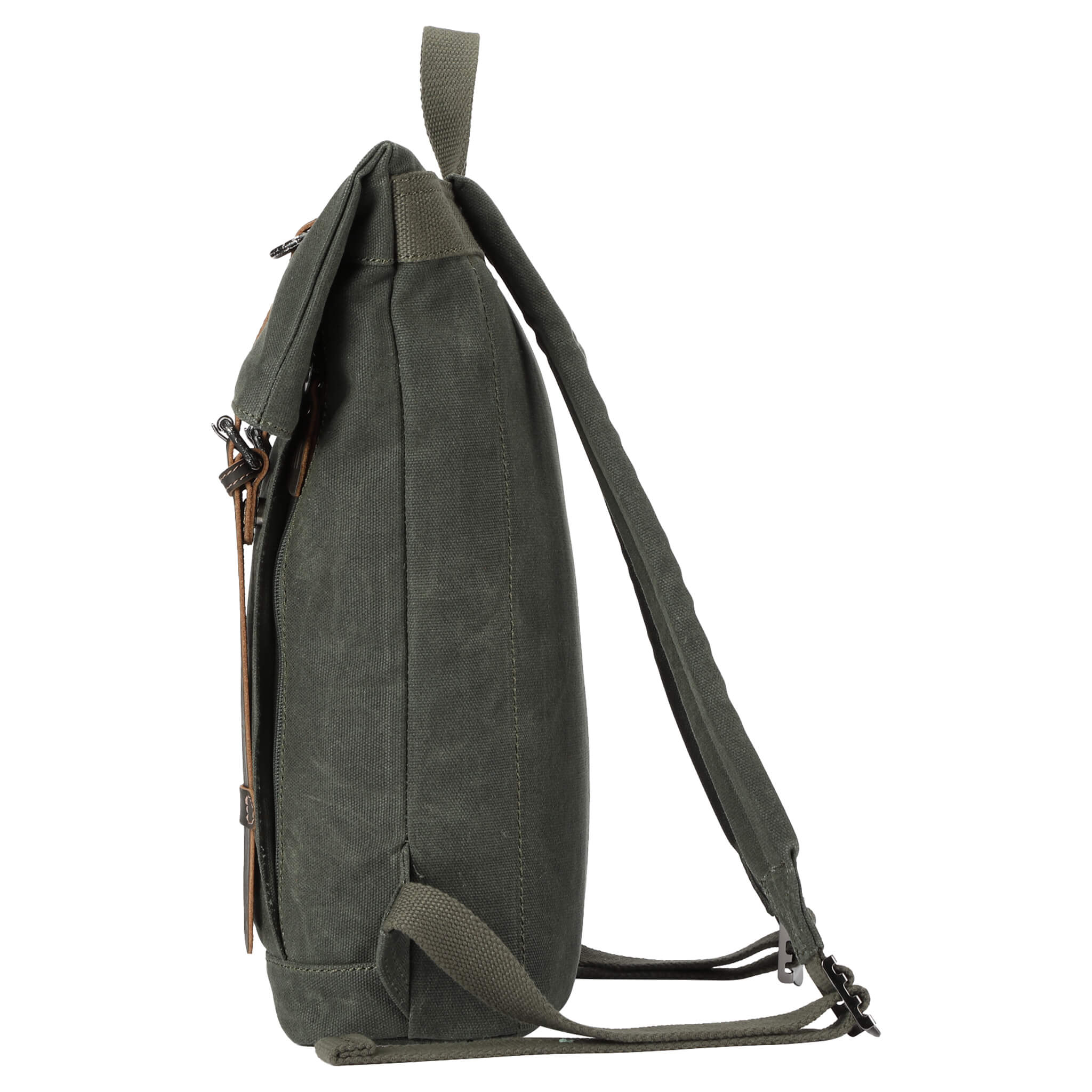 Troop London Heritage Small Canvas Backpack - Vintage Style Lightweight Daypack for Men & Women - Perfect for Travel, Hiking, School and Everyday Use