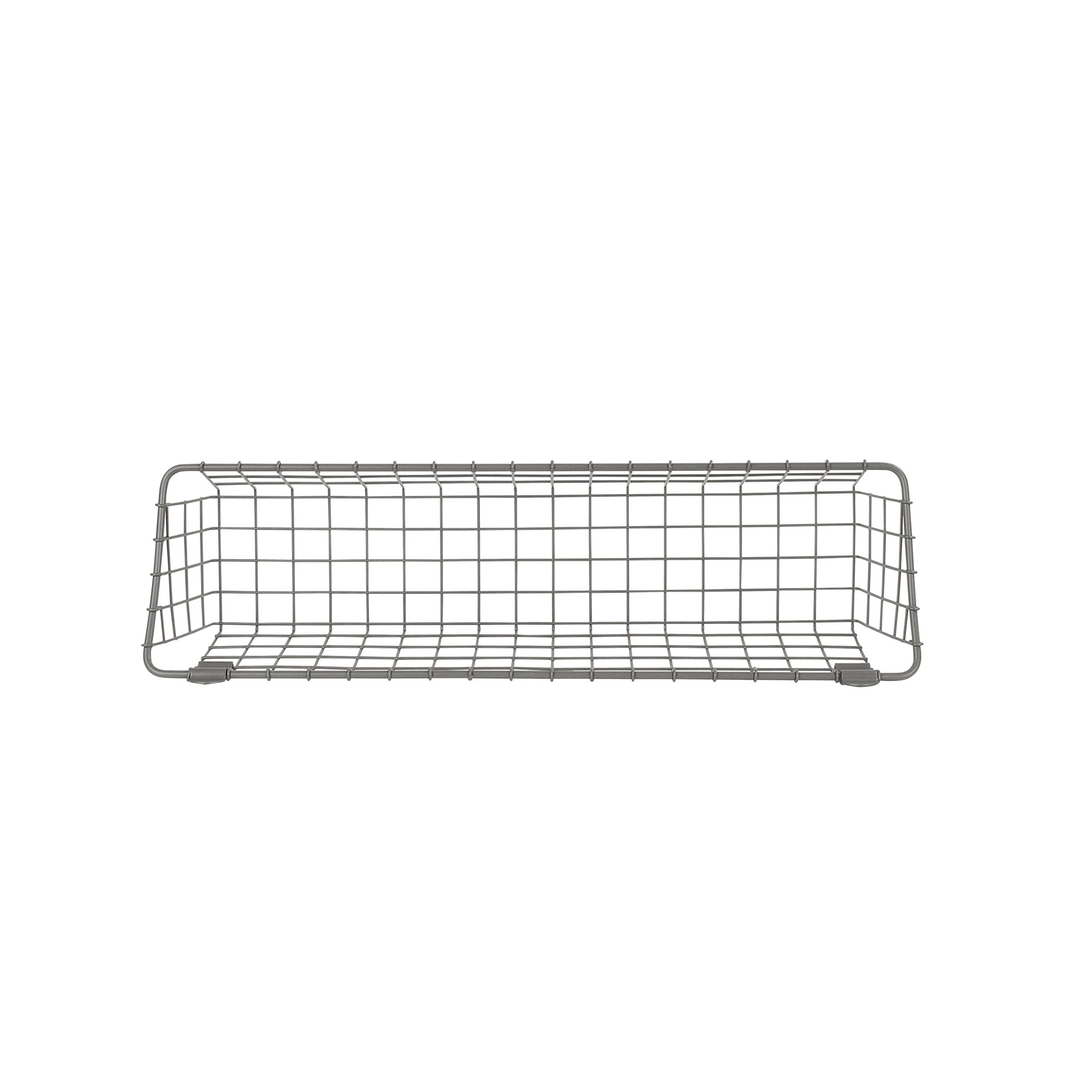 Vintage Wall Mount Basket - Industrial Gray for Home & Office Storage