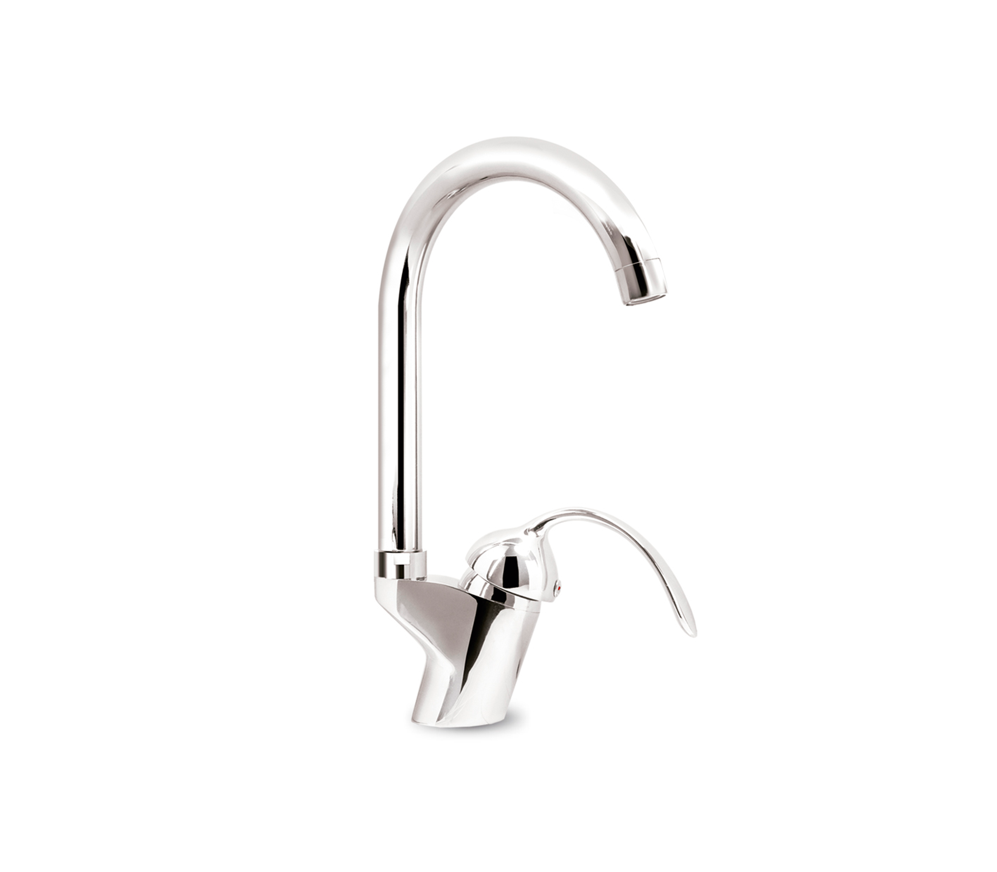 Gio Swan Belt G Single Handle Kitchen Faucet - Modern Stainless Steel Sink Faucet for Home, Restaurant & Commercial Use