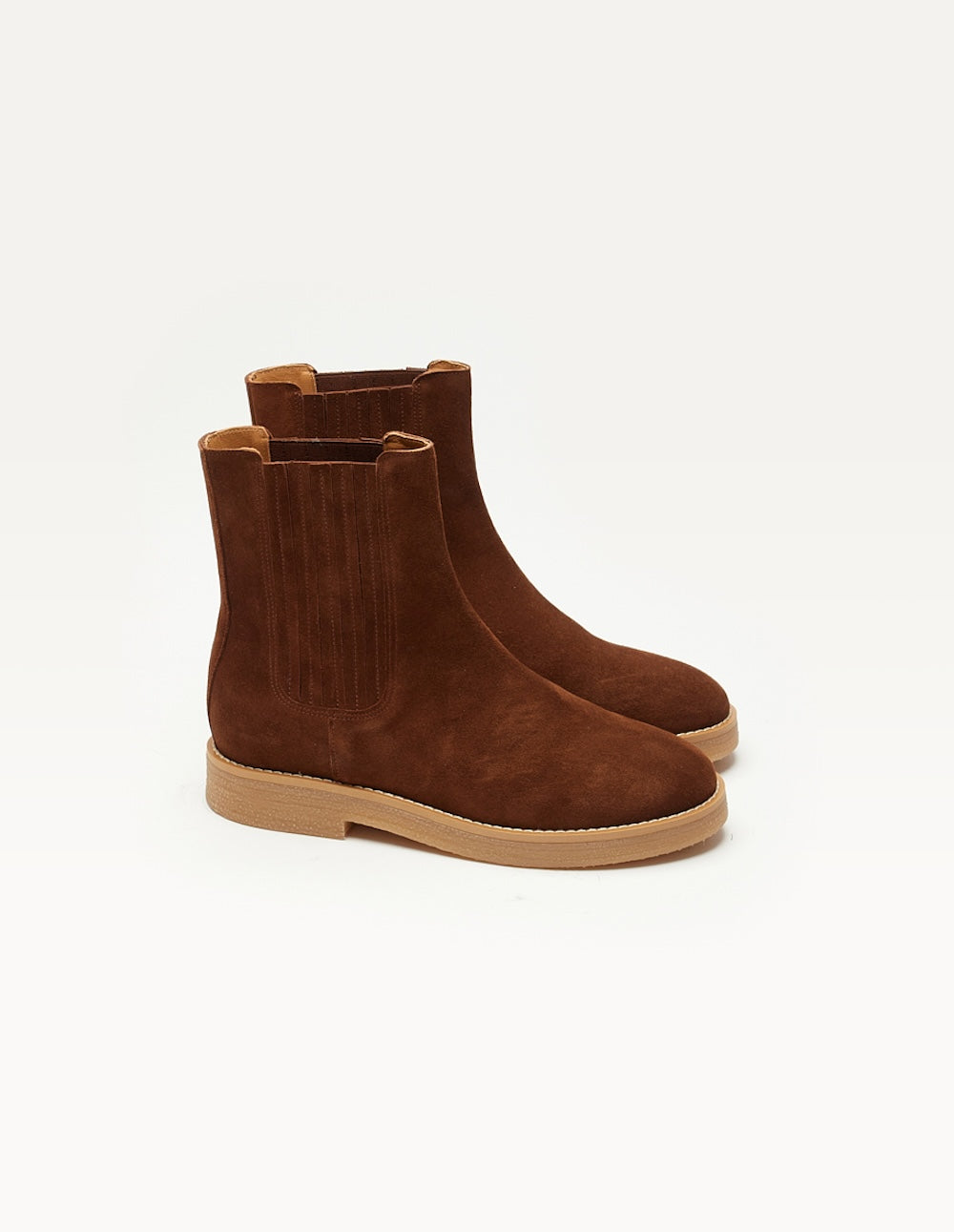 Isaure Brown Suede Ankle Boots for Women - Stylish & Comfortable Fall & Winter Fashion Booties for Casual Outfits & Office Wear