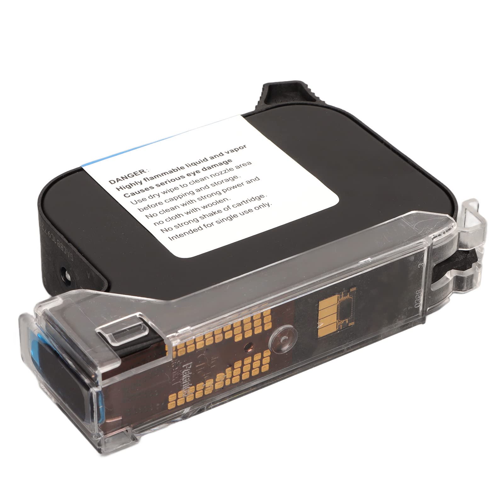 Original Portable 42ml Black Quick-Dry Ink Cartridge - Replacement for Handheld Inkjet Printer Coding Machine | Ideal for Labeling, Packaging & Industrial Marking