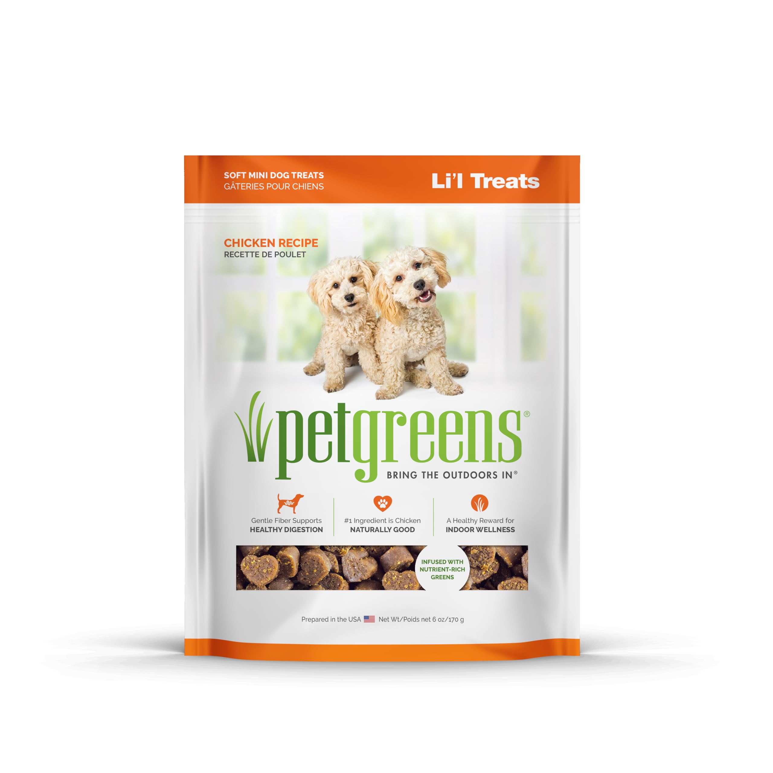 Premium Roasted Chicken Semi-Moist Dog Treats - Grain-Free, Natural Ingredients - 6oz Pack (Ideal for Training, Rewards & Dental Health)