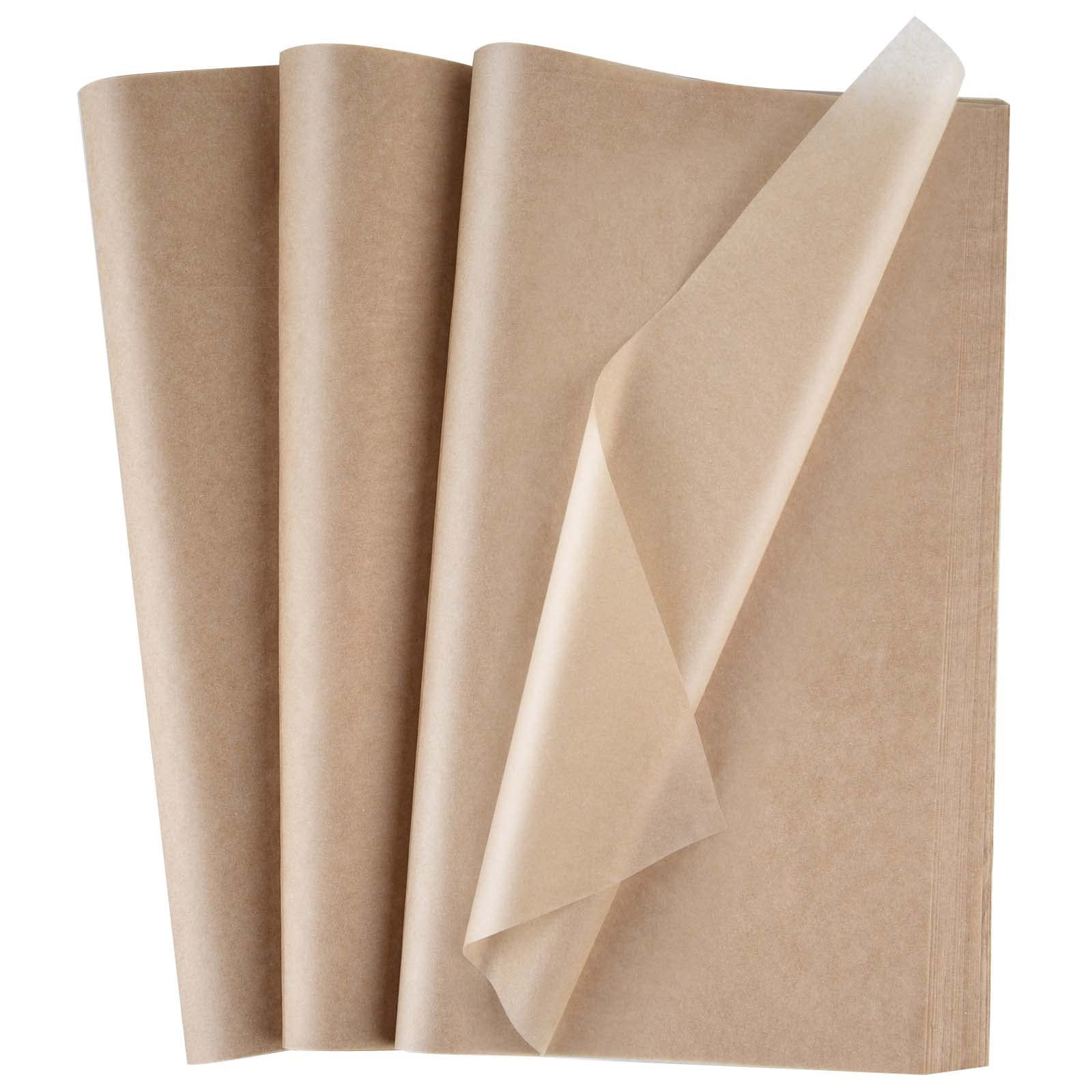 TUPARKA 100 Sheets Kraft Tissue Paper 14x20 Inches - Bulk Brown Gift Wrapping Paper for Birthday, Party, Wedding, Holiday & Crafts Decor | Eco-Friendly Packaging, DIY Projects, Present Wrapping