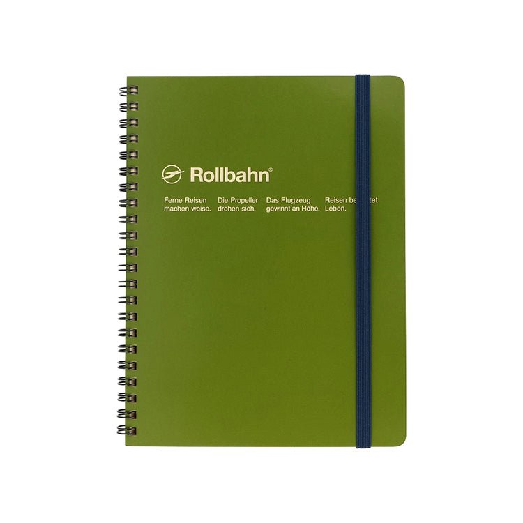 Delfonics Rollbahn A5 Notebook with Pockets - Stylish Planner for Work, School & Travel - Perfect for Organizing Notes, Sketches & Documents