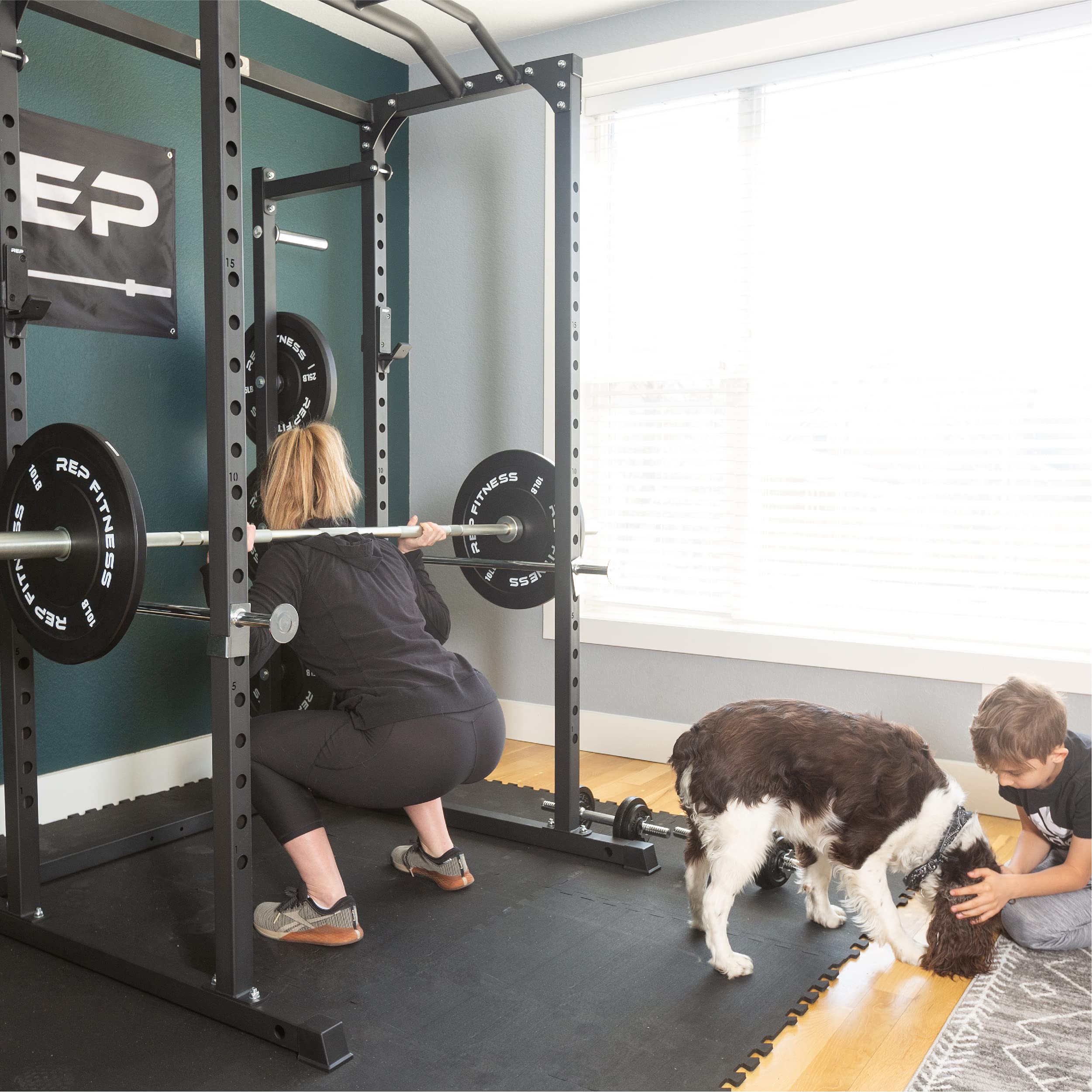 10 lb Pair of Durable Rep Bumper Plates - Olympic Weight Plates for CrossFit, Strength Training & Home Gym Workouts - Perfect for Deadlifts, Squats & Functional Fitness Exercises