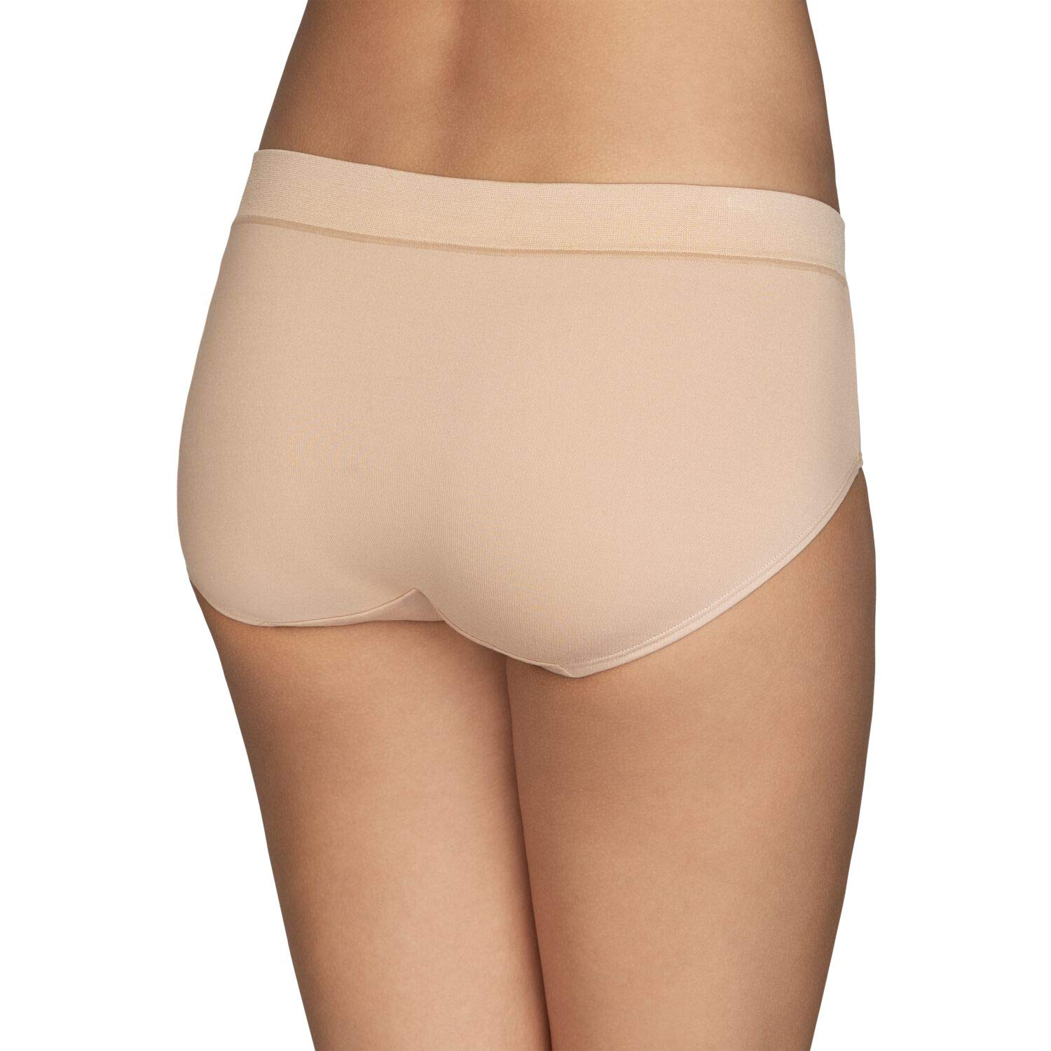 Vanity Fair Women's Beyond Comfort Hipster Panties 18212 - Midnight Black (Pack of 5) | Soft Cotton Underwear for Everyday Wear & Lounge Comfort