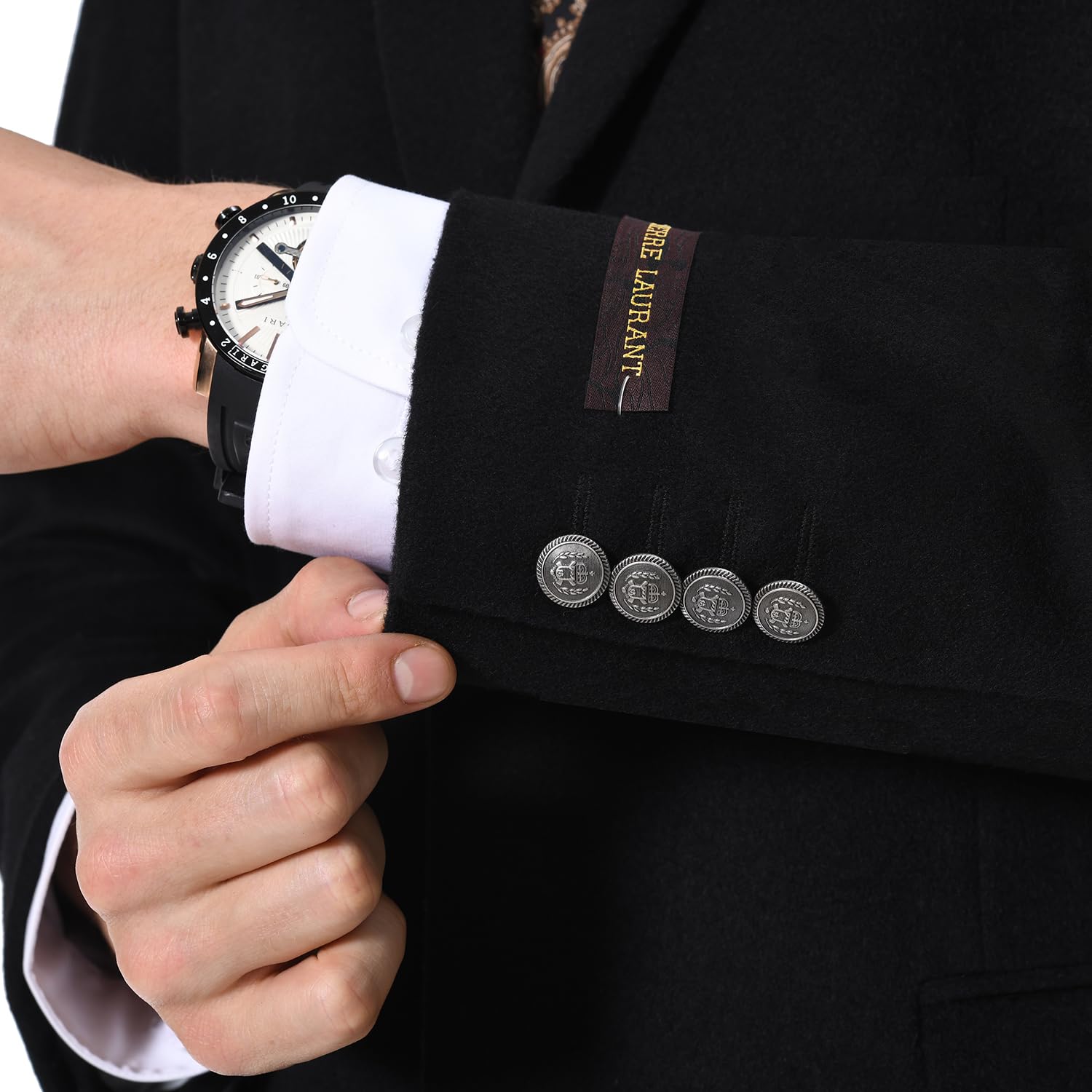 Men's Classic Fit Wool Blend Blazer Sport Coat - 2 Button Business Suit Jacket for Office, Weddings & Formal Events | Slim Fit Tailored Suit Jacket for Professional & Special Occasions