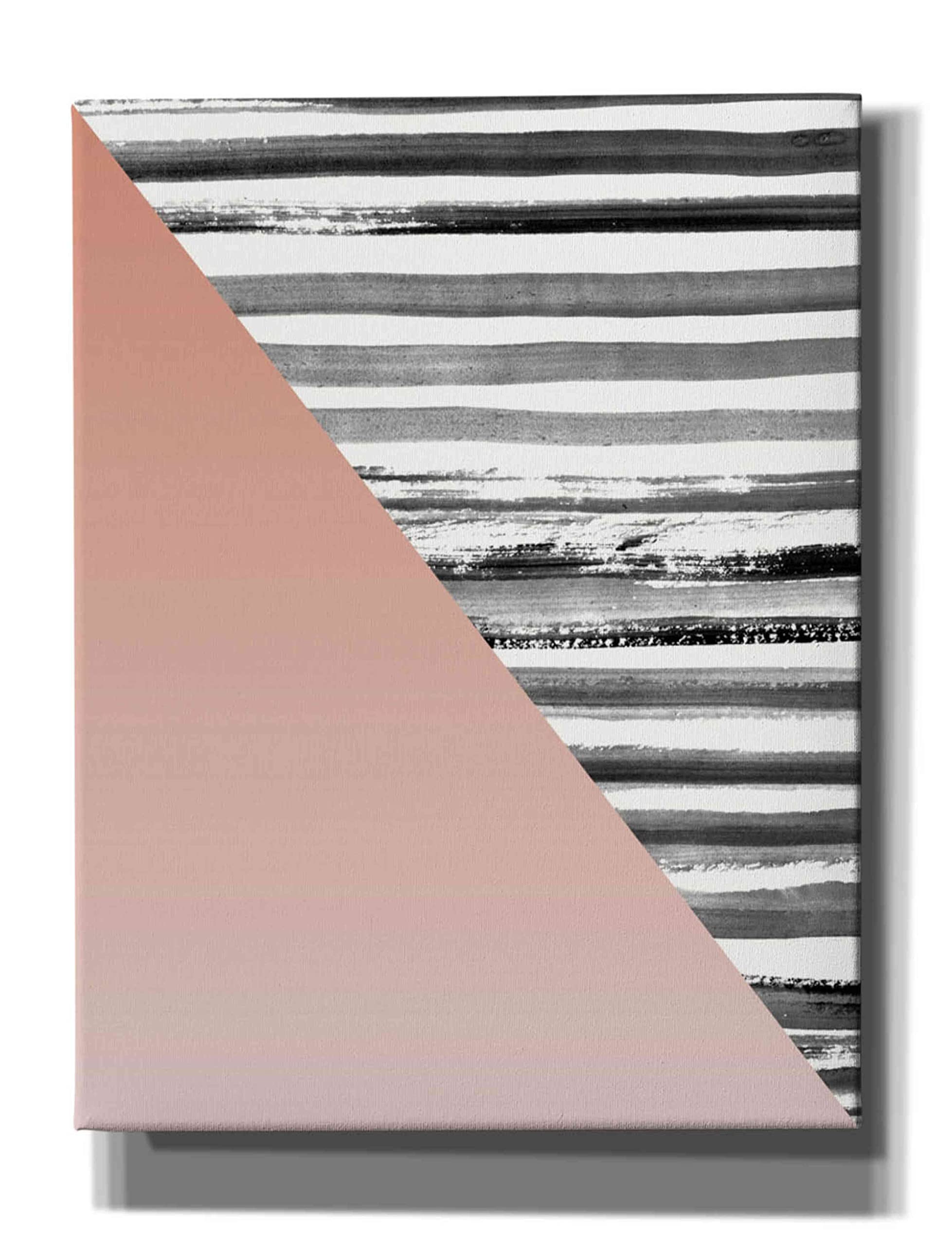 Epic Graffiti 'Triangle 1' by Design Fabrikken - Premium Giclee Canvas Wall Art Print 26x34 Inches - Modern Abstract Home Decor for Living Room, Bedroom & Office