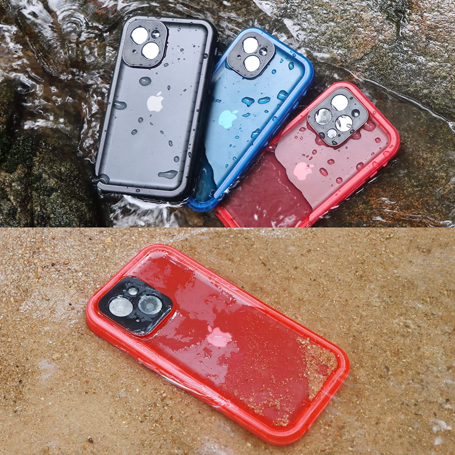 SPORTLINK iPhone 13 Pro Max Waterproof Case (6.7 Inch) - IP68 Certified Shockproof Dustproof Phone Cover with Built-in Screen Protector | Perfect for Swimming, Hiking & Outdoor Activities (Pink)