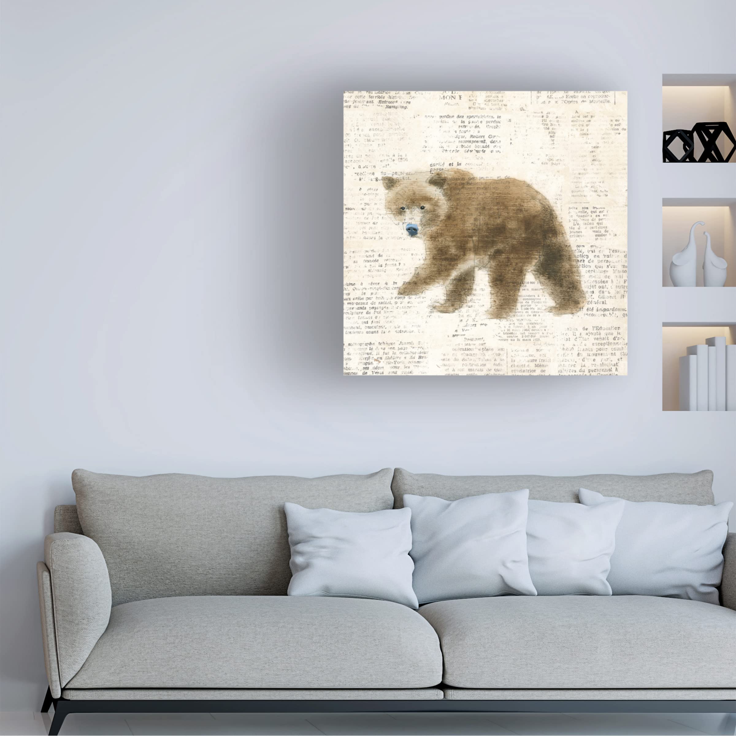 Emily Adams 'Into the Woods VI' Framed Canvas Art Print - Nature Landscape Wall Decor for Living Room, Bedroom & Office