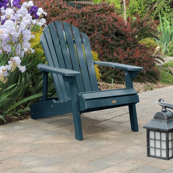 Hamilton Outdoor Folding & Reclining Adirondack Chair - Portable Patio Lounge Chair for Backyard, Poolside & Beach - Weather-Resistant Comfort for Relaxing Outdoors