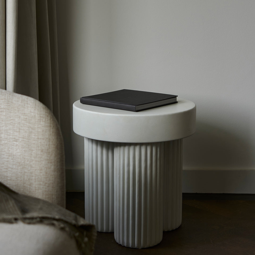 Hansen Hyldahl Gear Side Table by Norr11 - Modern Scandinavian End Table for Living Room, Bedroom & Office