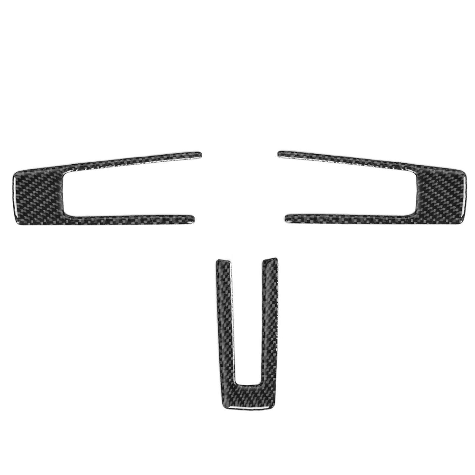 Carbon Fiber Steering Wheel Cover & Dashboard Trim Kit (3PCS) for Ford Mustang 2009-2013 - Premium Car Interior Accessories for Enhanced Grip & Luxury Style - Perfect for Car Enthusiasts & Customization Projects